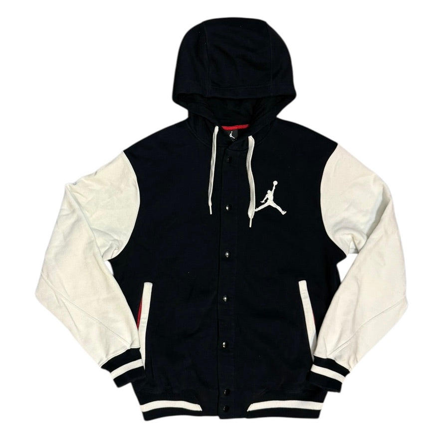 Jordan Varsity Black White Hooded Jacket