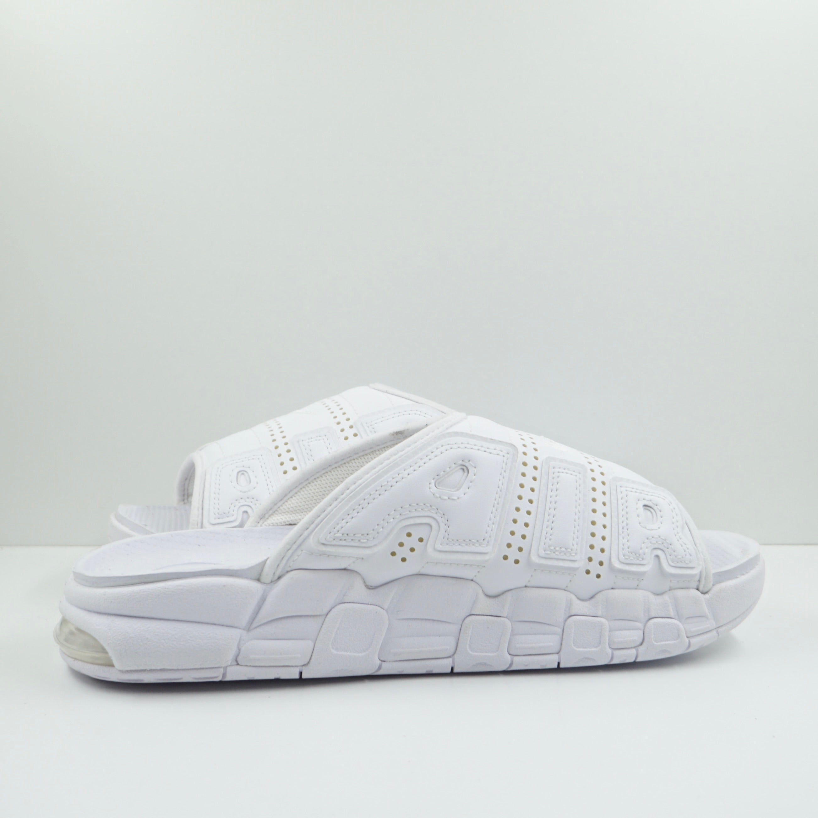 Nike Air More Uptempo Slide Triple White