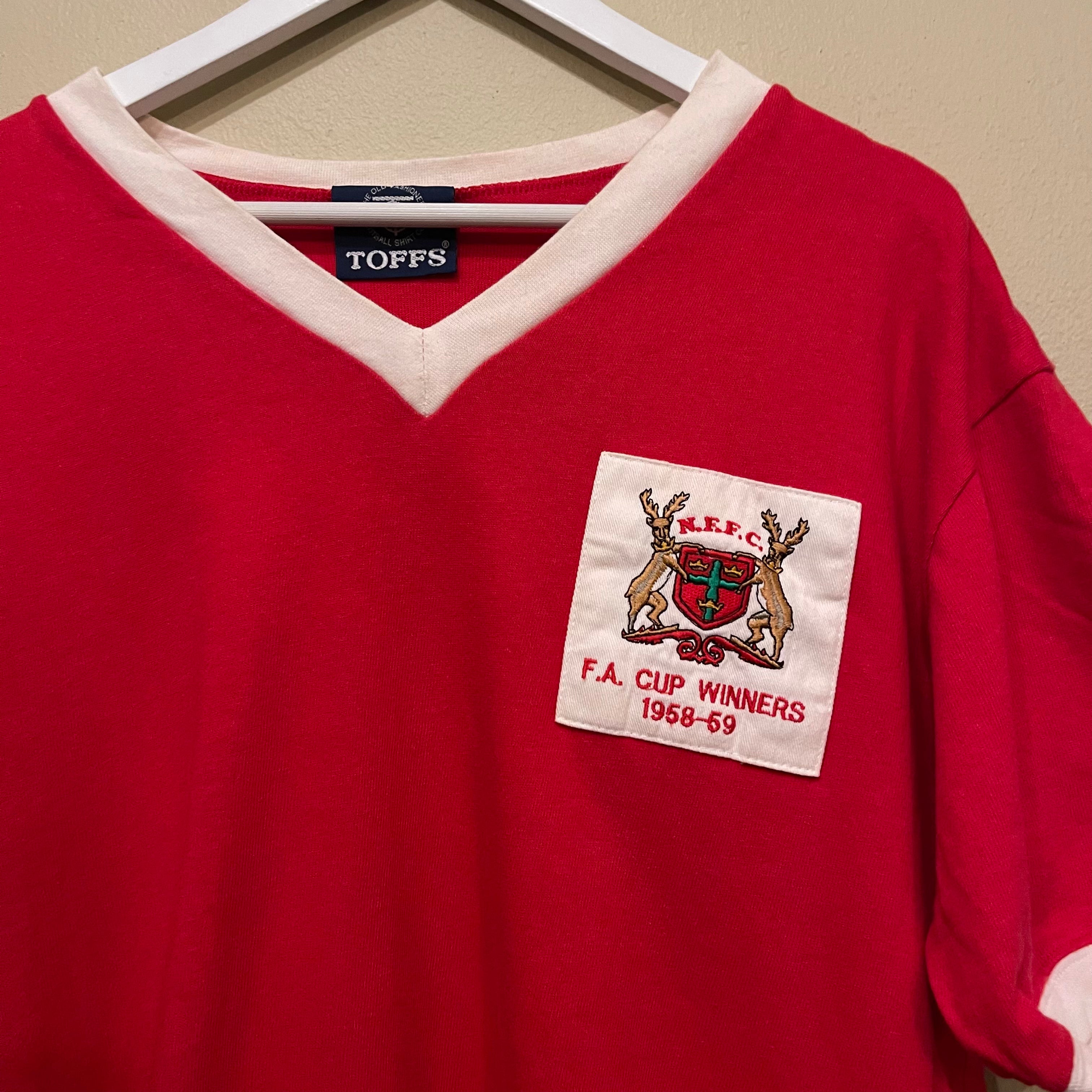Toffs Nottingham Forrest 1958-1959 FA Cup Football Tshirt