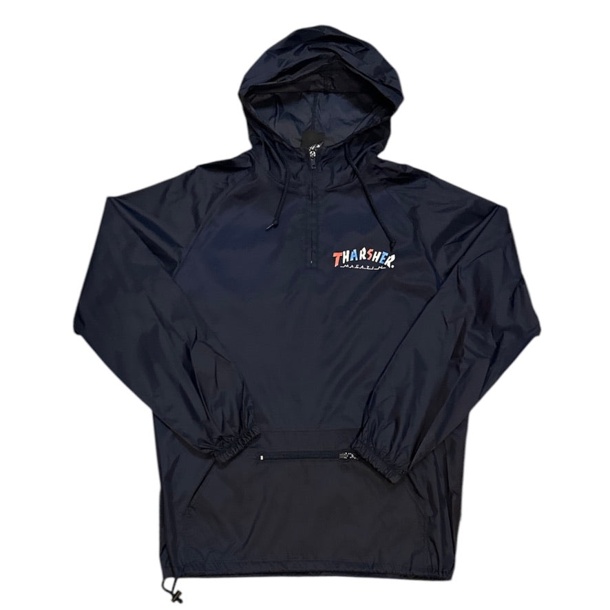 Thrasher Knock Off Pull Over Navy Anorak Jacket