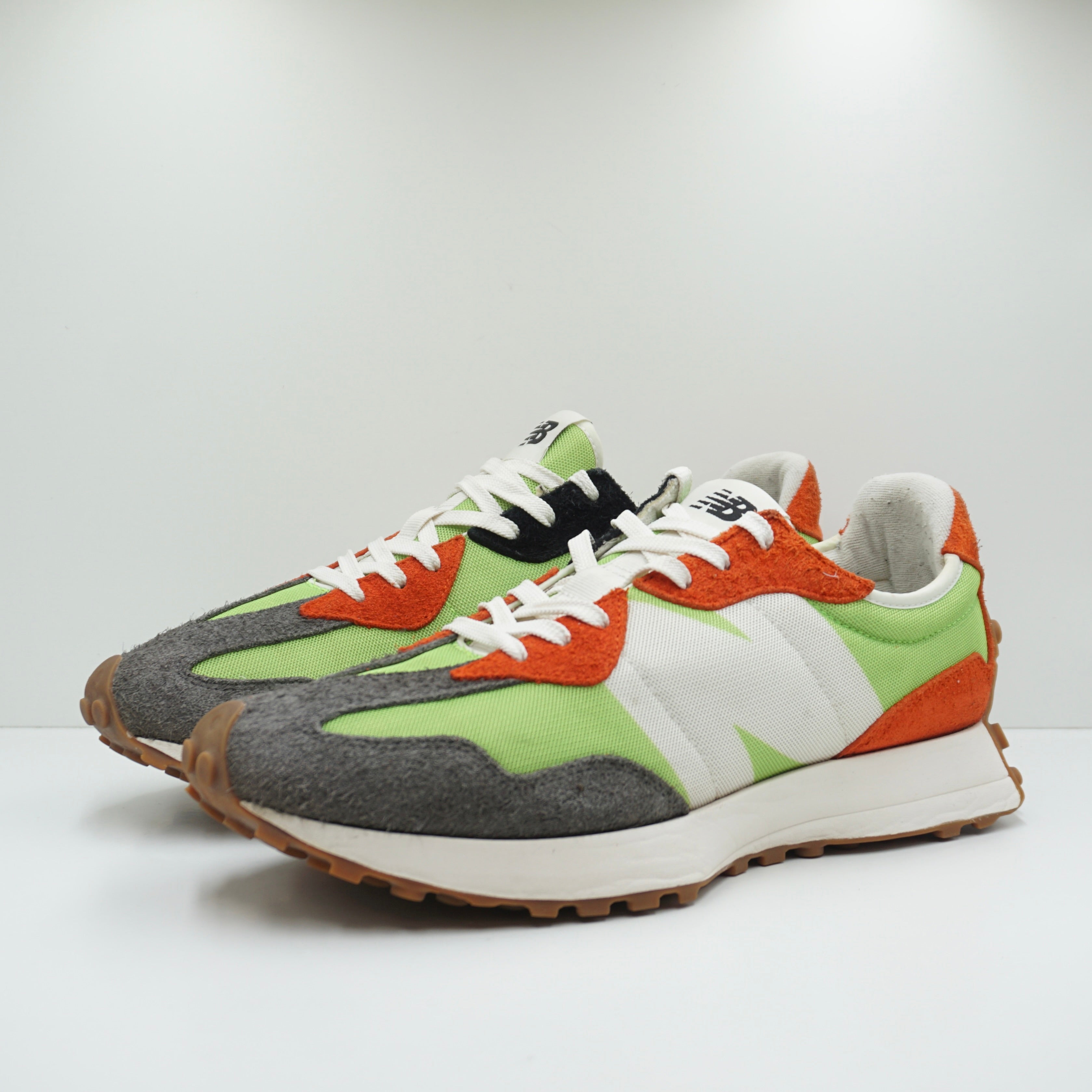 New Balance 327 Lime Green Red Grey