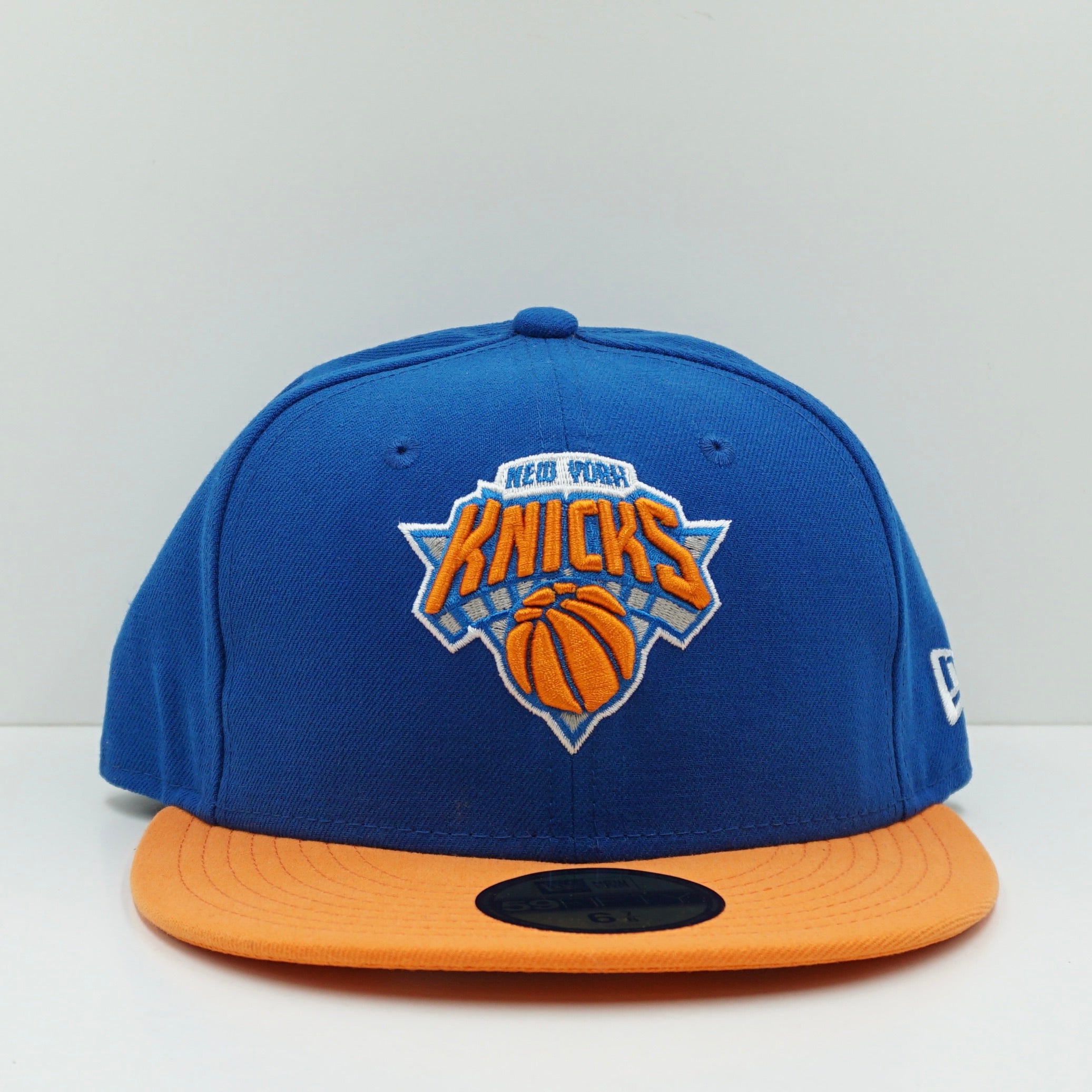 New Era NBA Basic New York Knicks Blue Orange Fitted Cap
