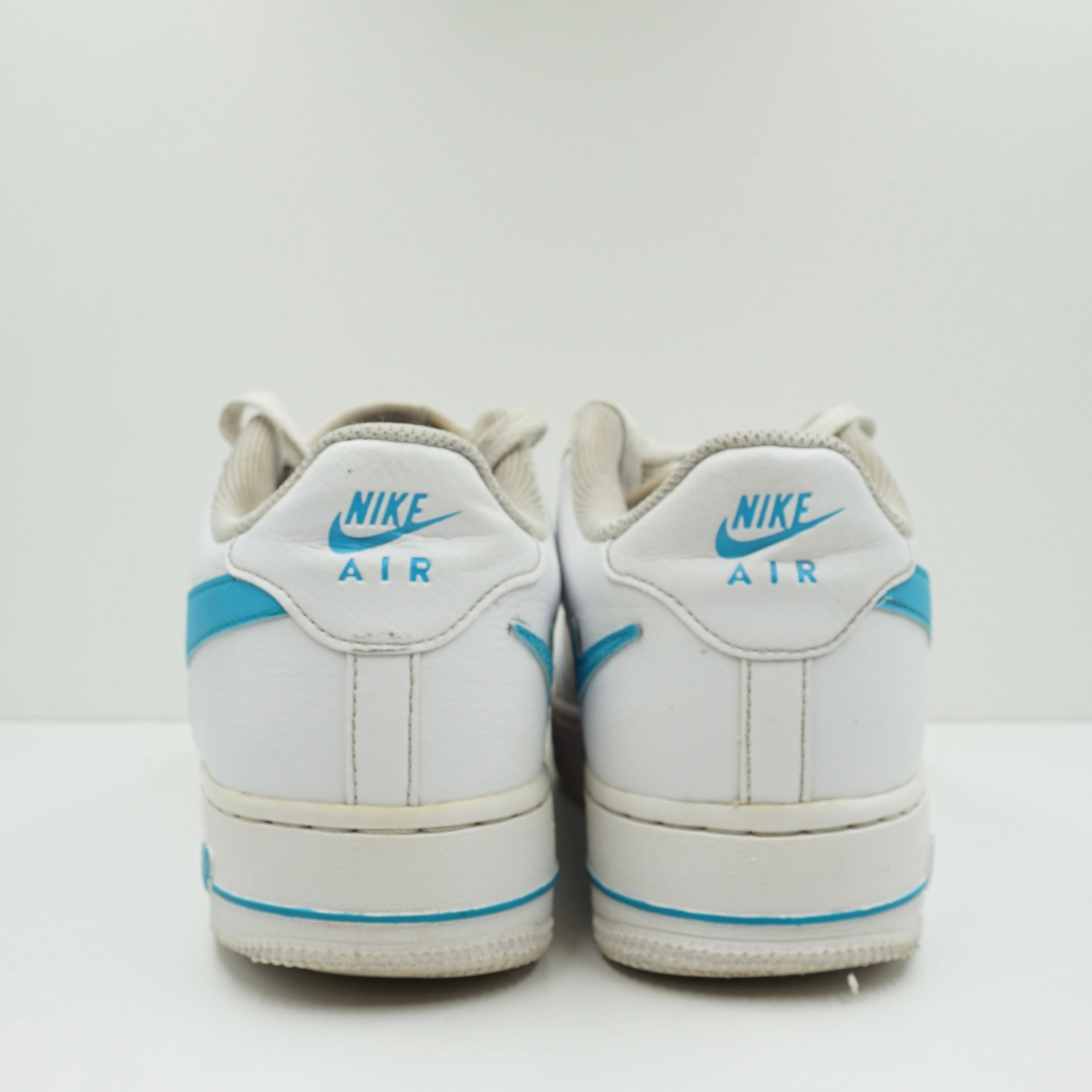 Nike Air Force 1 Low Cut-Out White Aqua (GS)