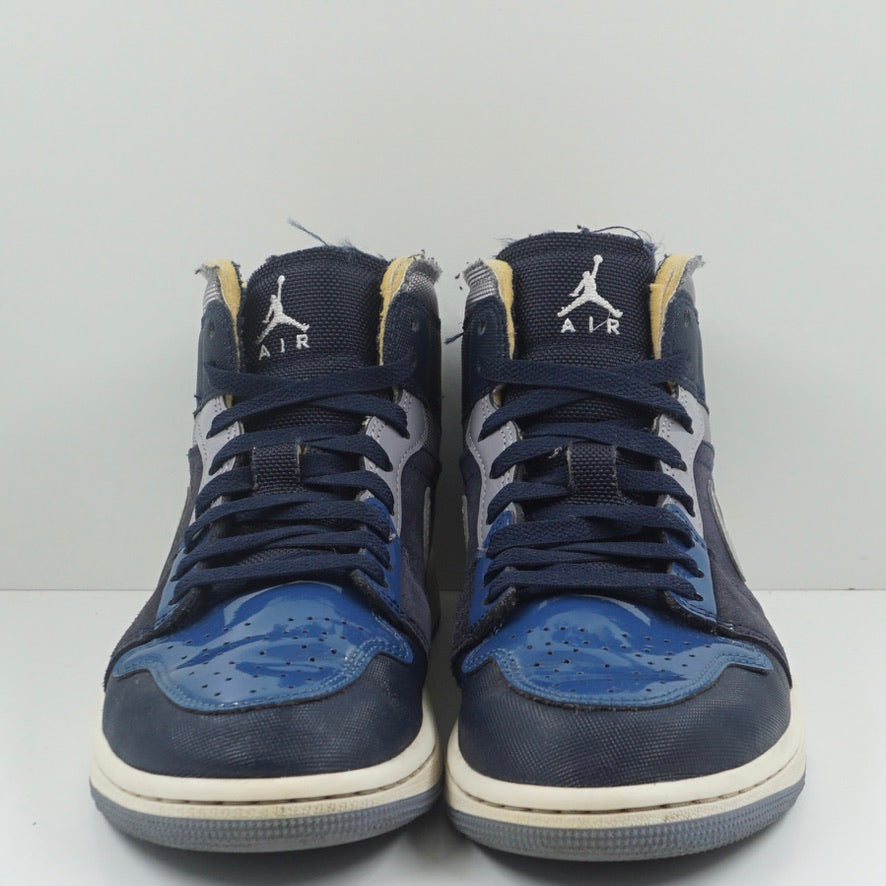 Jordan 1 Mid SE Craft Obsidian French Blue Ashen Slate White
