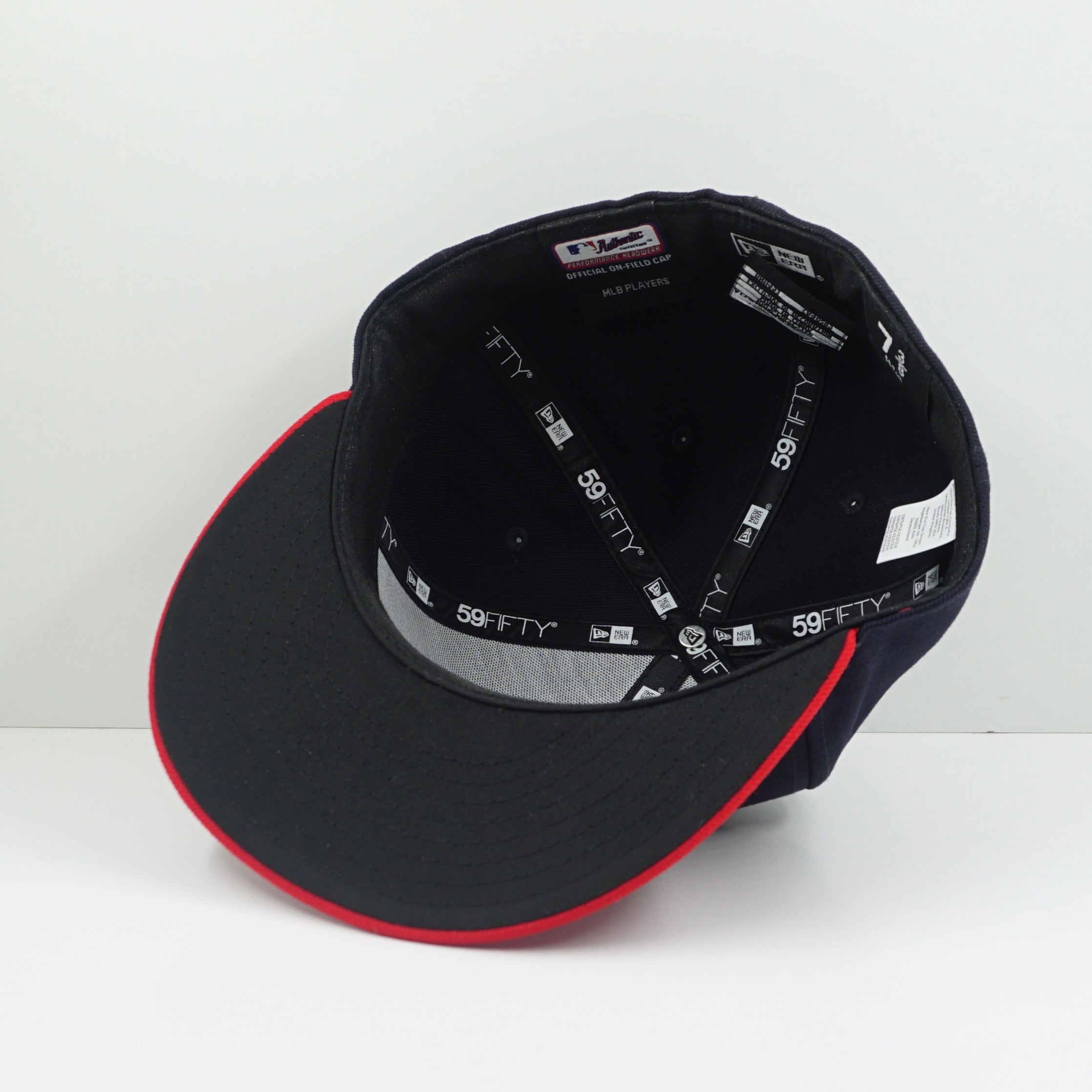 New Era Cleveland Guardians Navy Red Fitted Cap