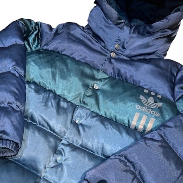 Adidas Originals Down Blue Shimmer Puffer Jacket (W)
