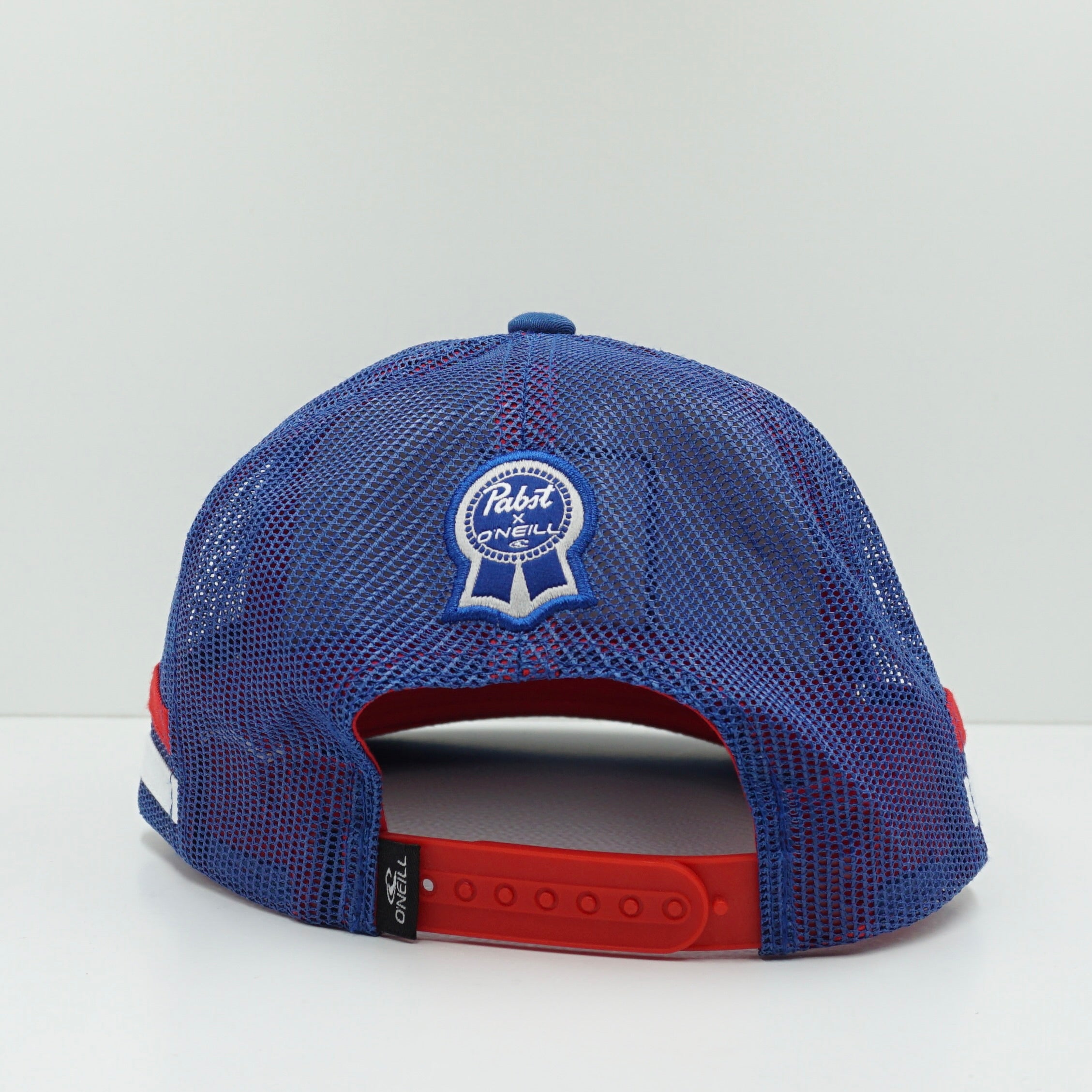 ONeill Surf x Pabst Blue Ribbon Beer Blue Mesh Trucker Snapback Cap