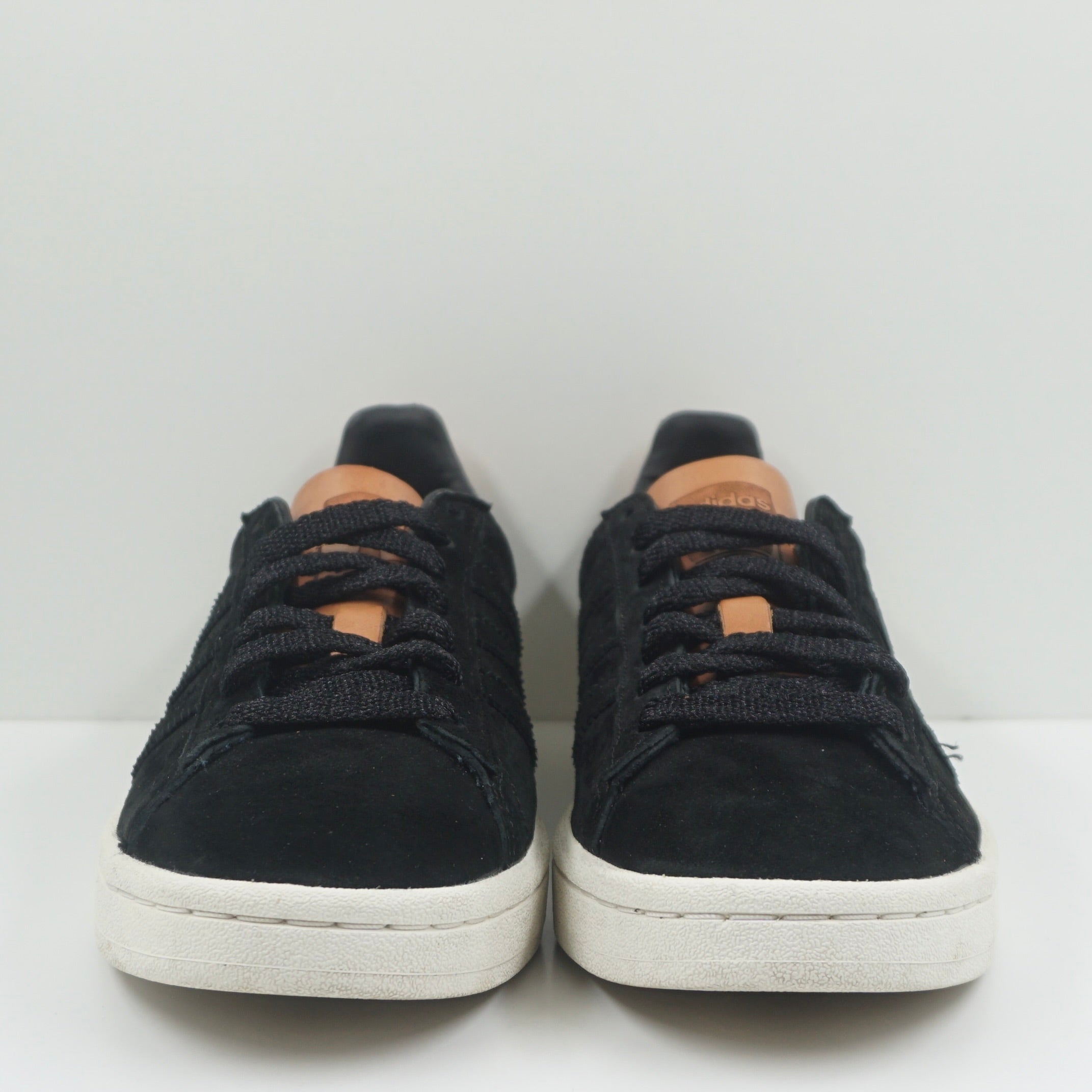 Adidas Campus Black Suede Brown Leather