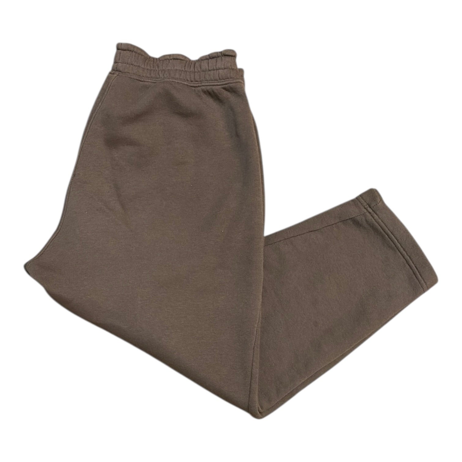 Nike Sportswear Club Cropped Pleated Brown Sweatpants