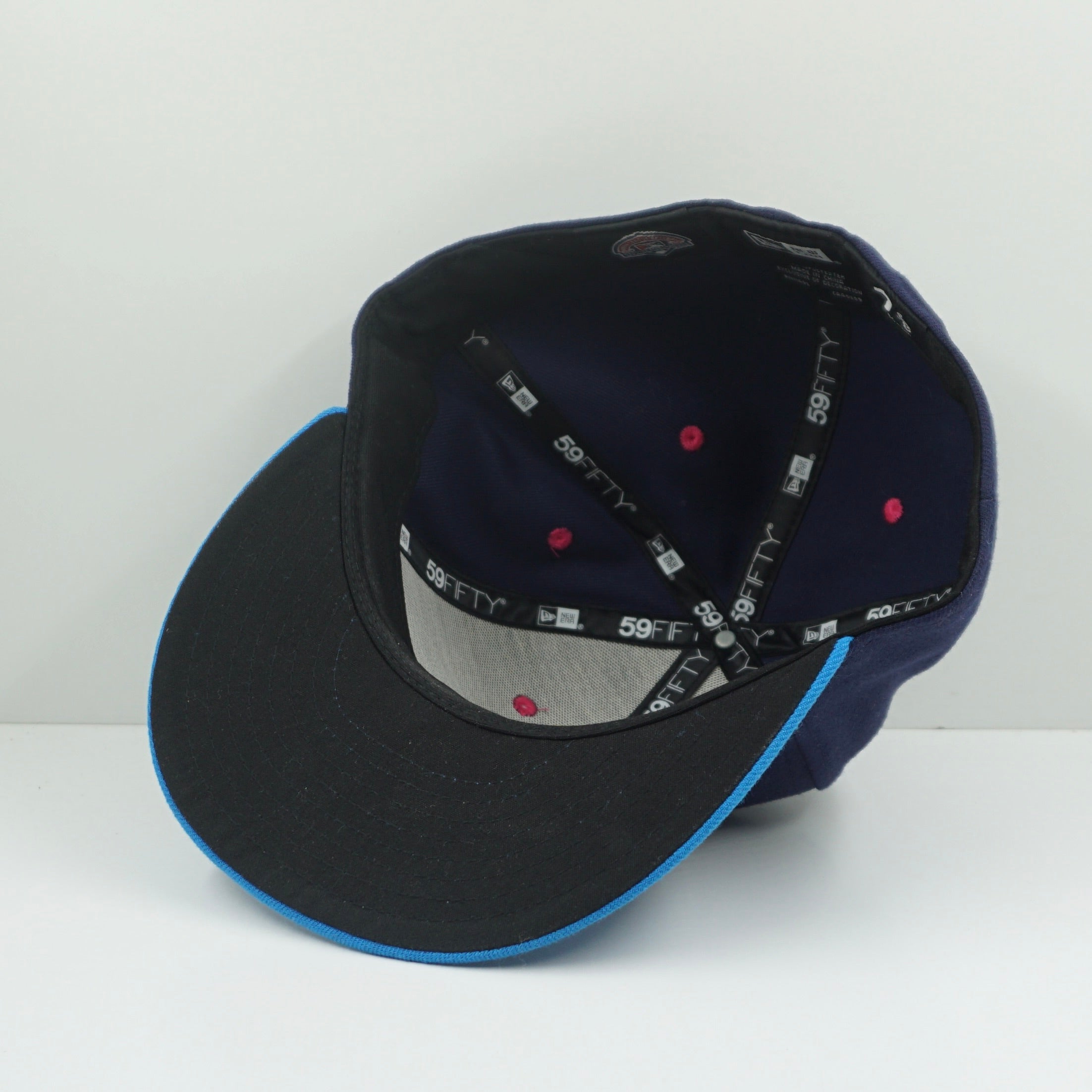 New Era San Antonio Missions Flying Chanclas Blue Pink Fitted Cap