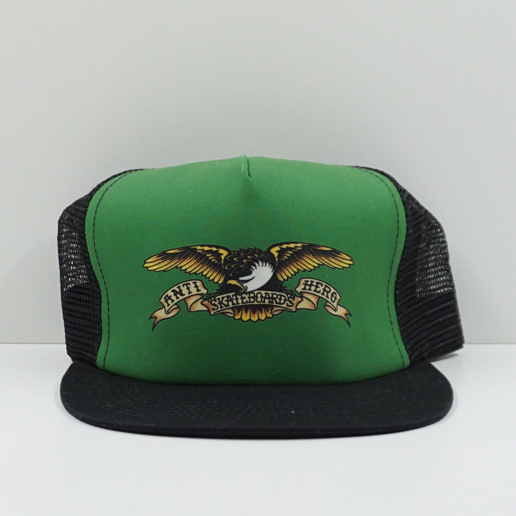 Antihero Skateboards Eagle Logo Black Green Trucker Cap