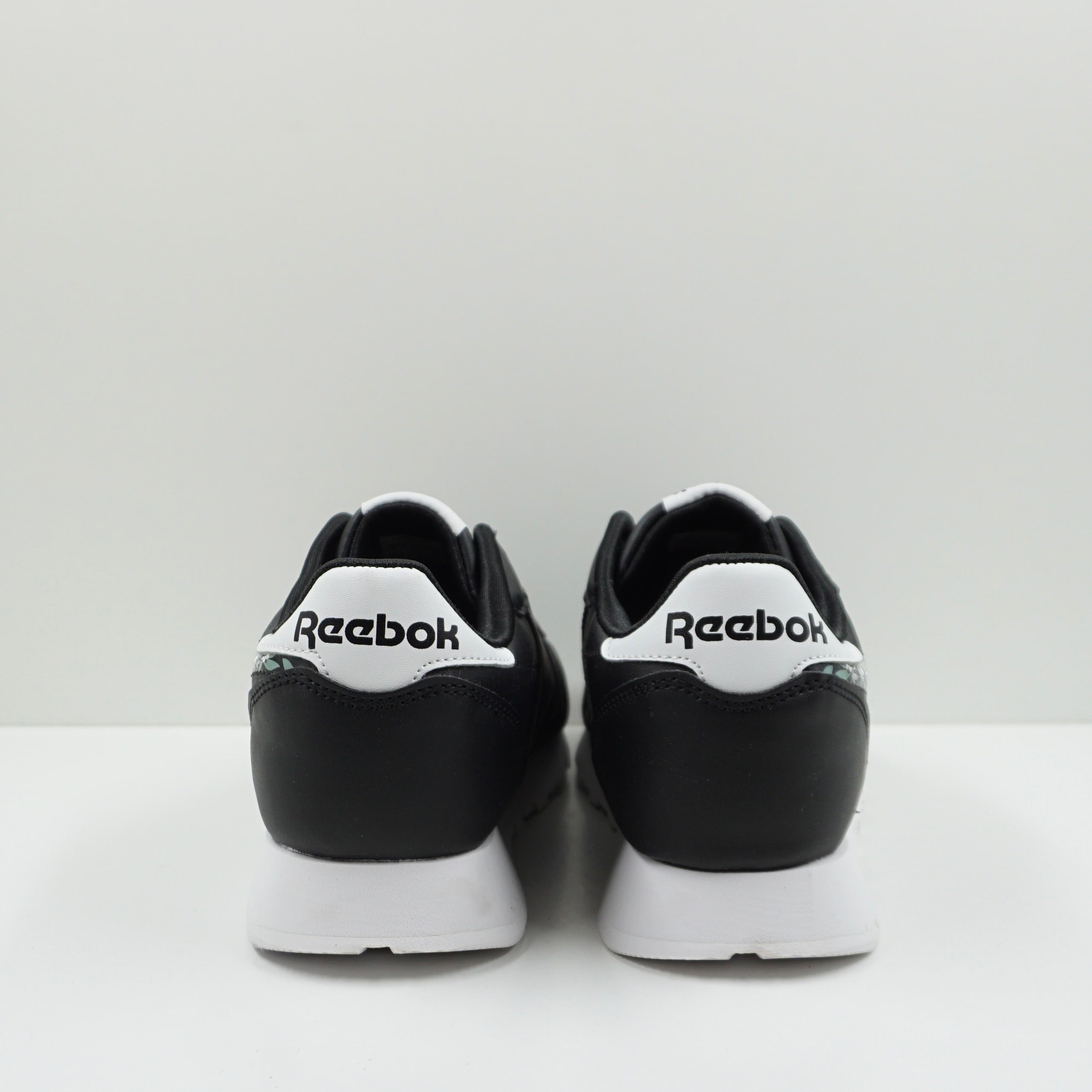 Reebok Classic Leather Flower Crowns Black White