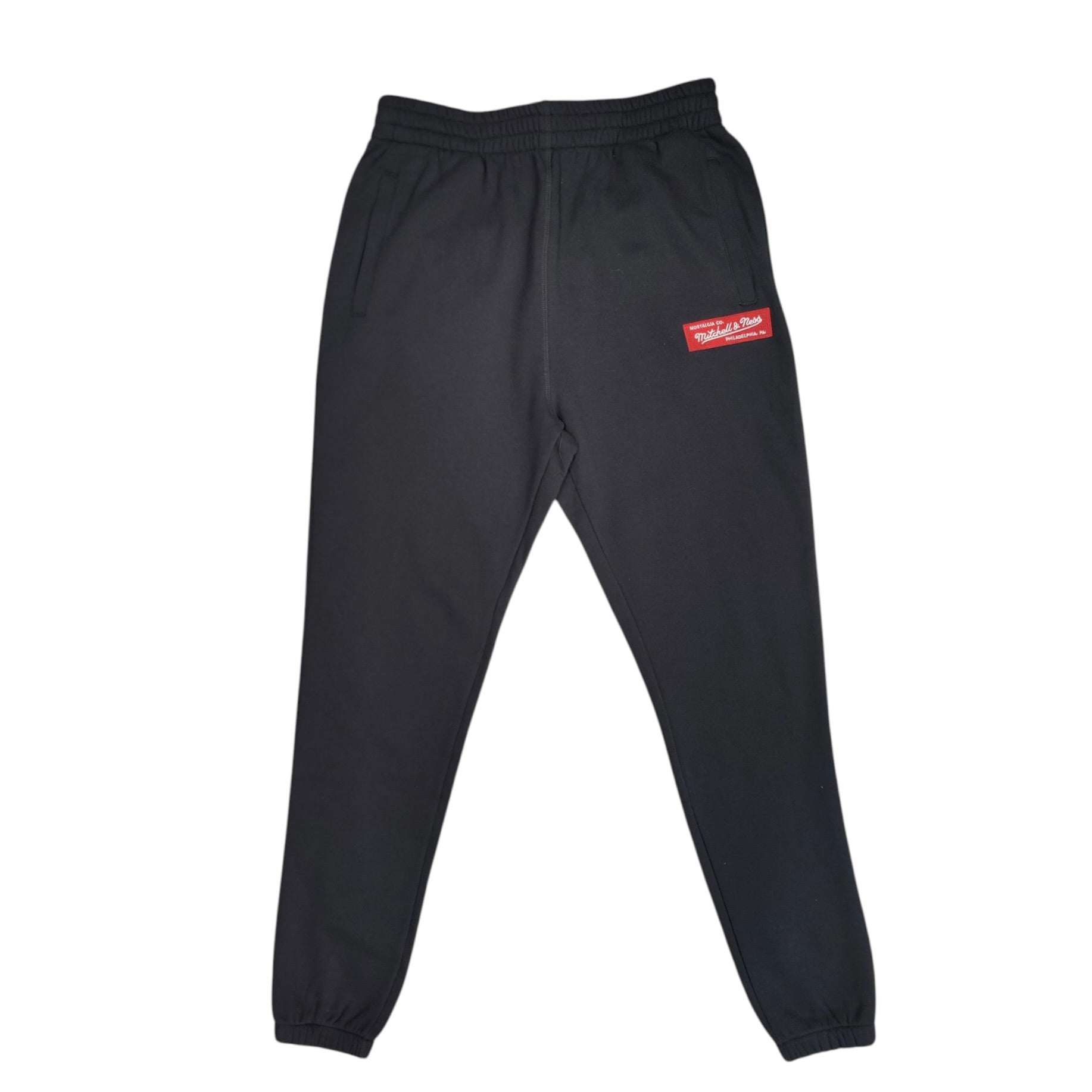 Mitchell & Ness Box Logo Black Sweatpants