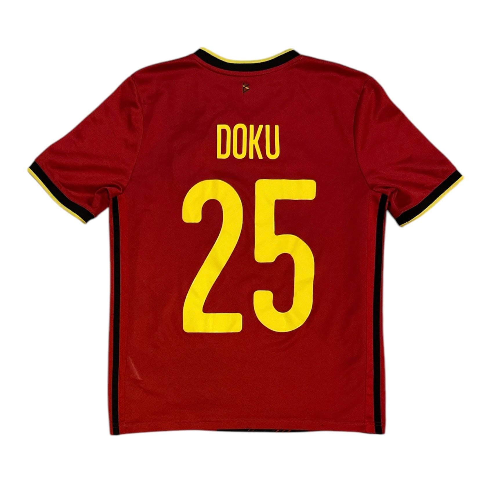 Adidas Belgium Jérémy Doku #25 2020/2021 Home Football Jersey