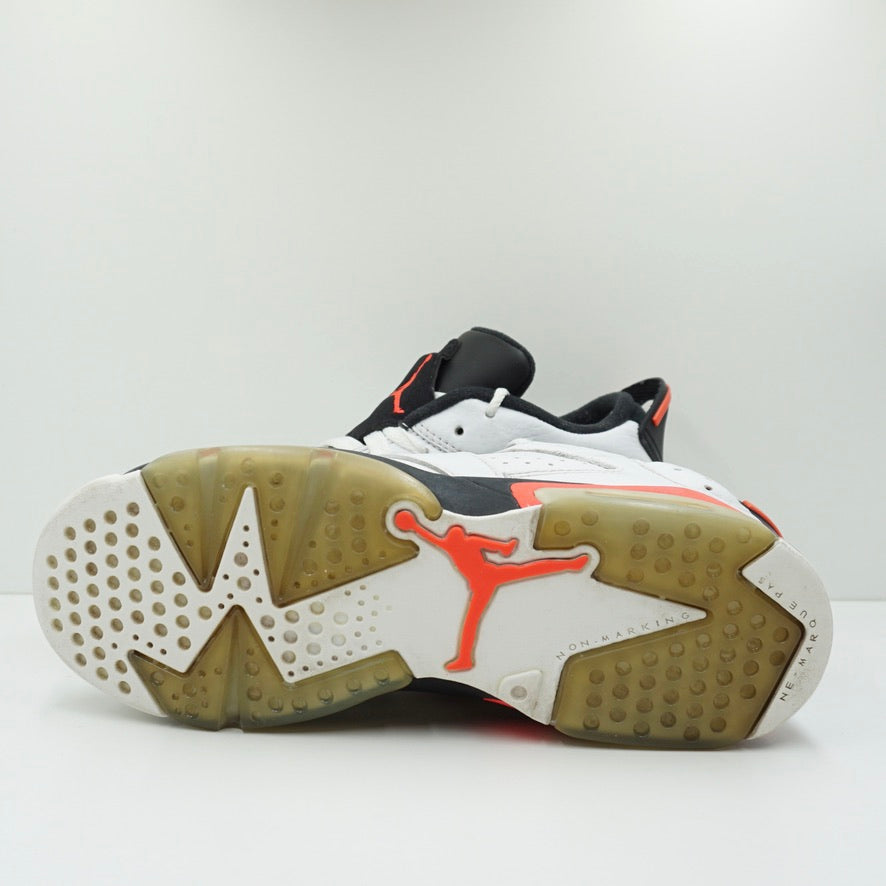 Jordan 6 Retro Low White Infrared 23 Black (GS)