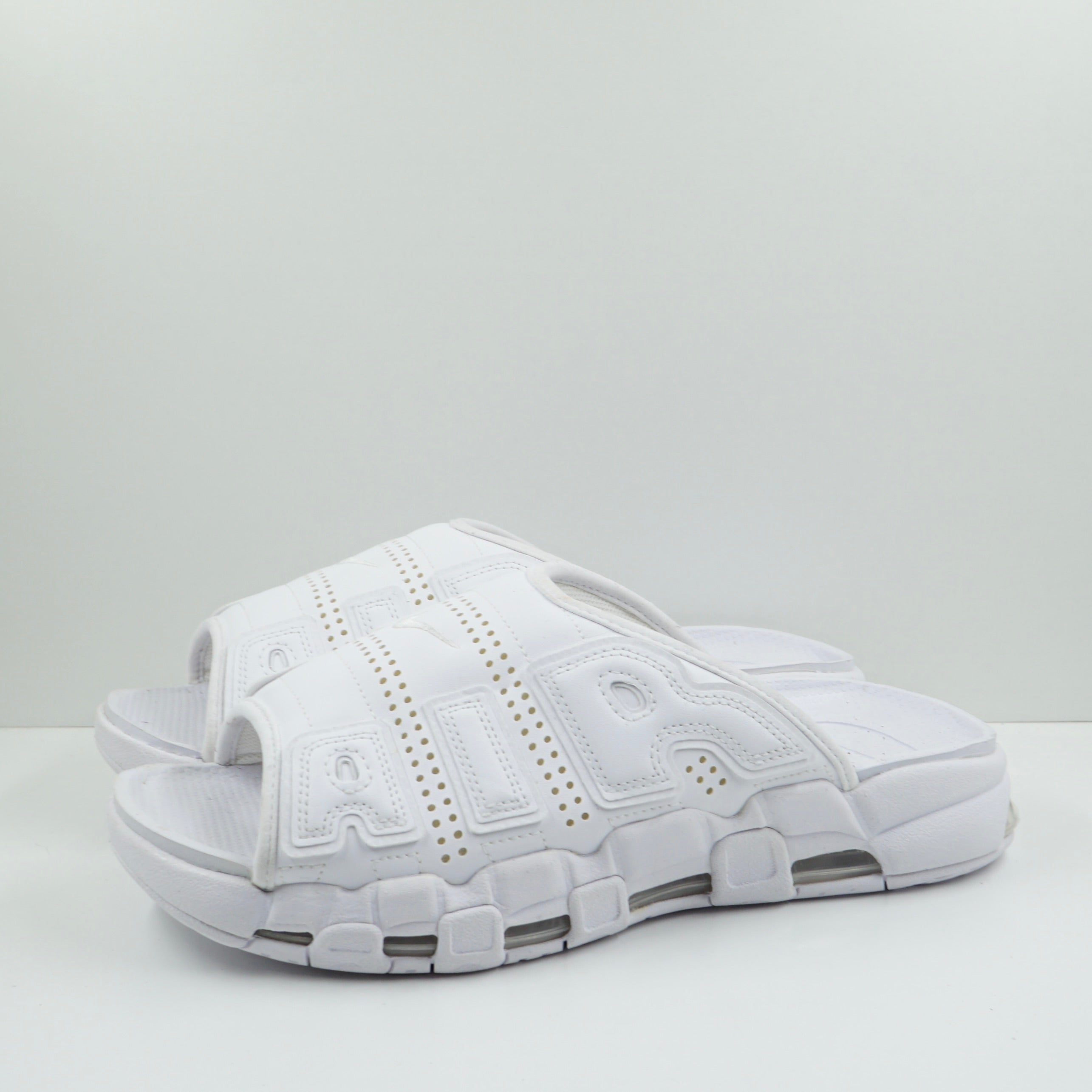 Nike Air More Uptempo Slide Triple White