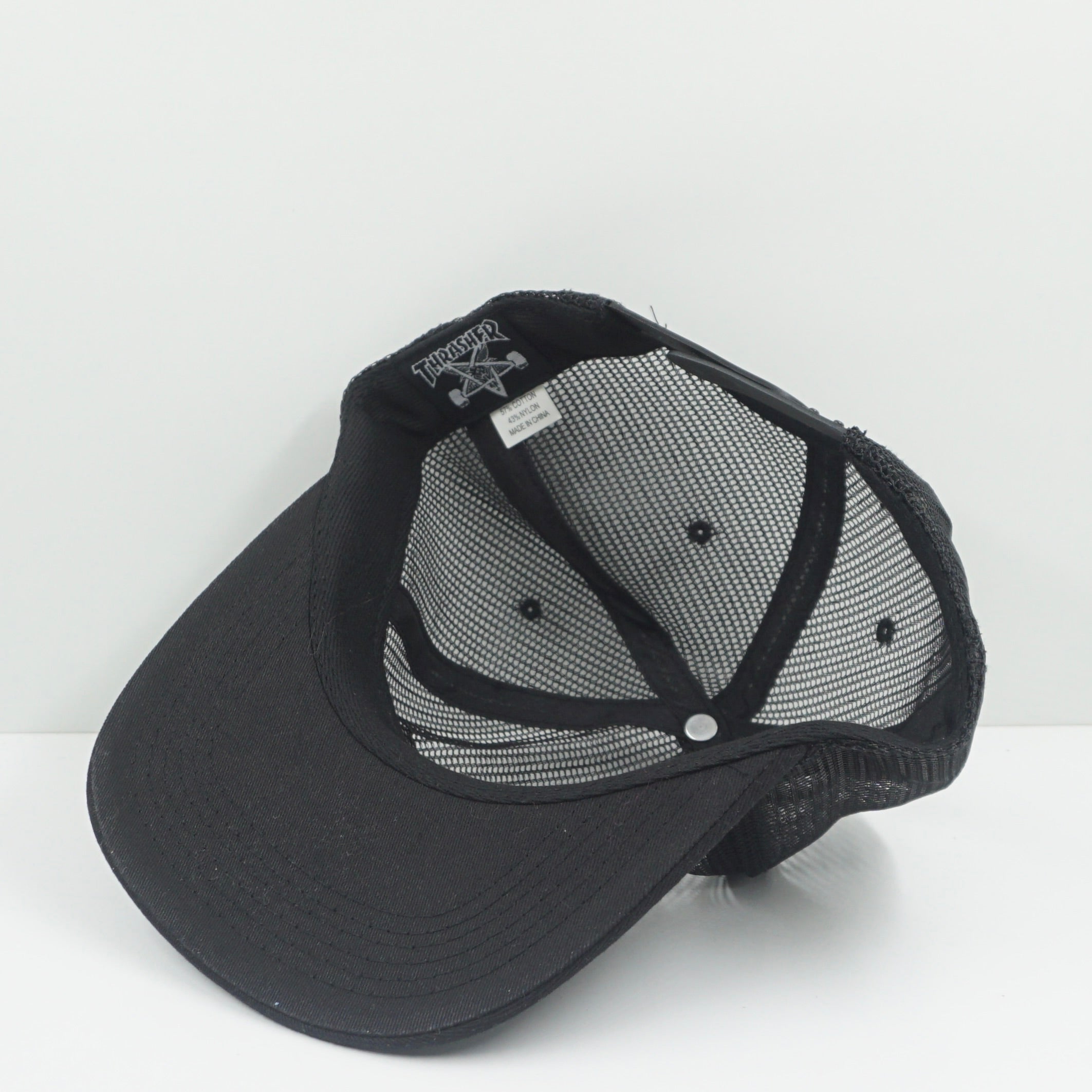 Thrasher White Logo Adjustable Cap