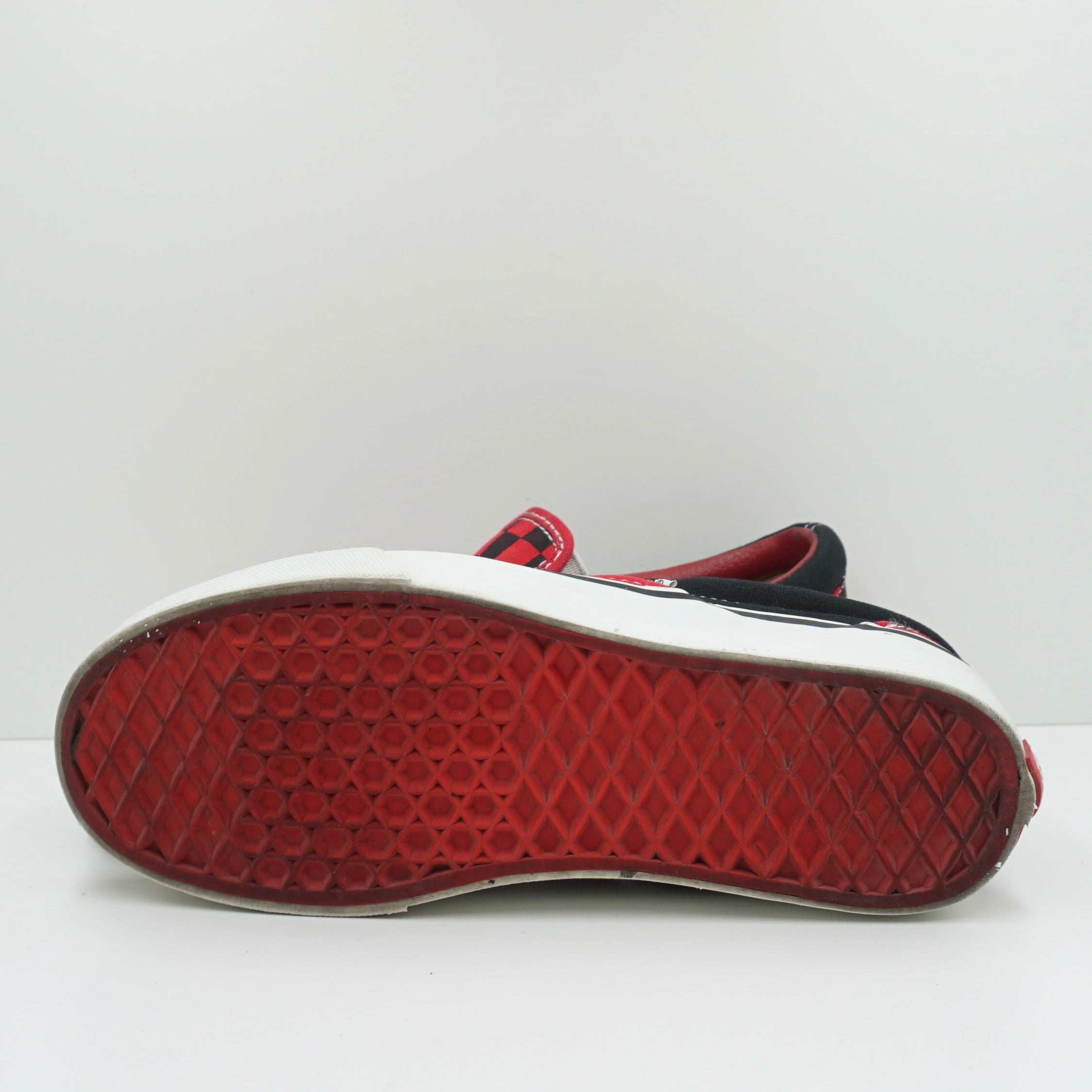 Vans Slip On Checkerboard Red Black