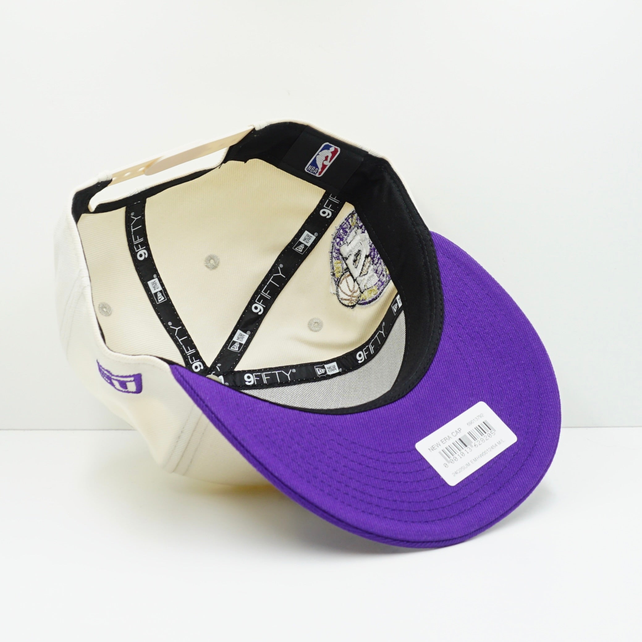 New Era Los Angeles Lakers Cream Purple Snapback Cap