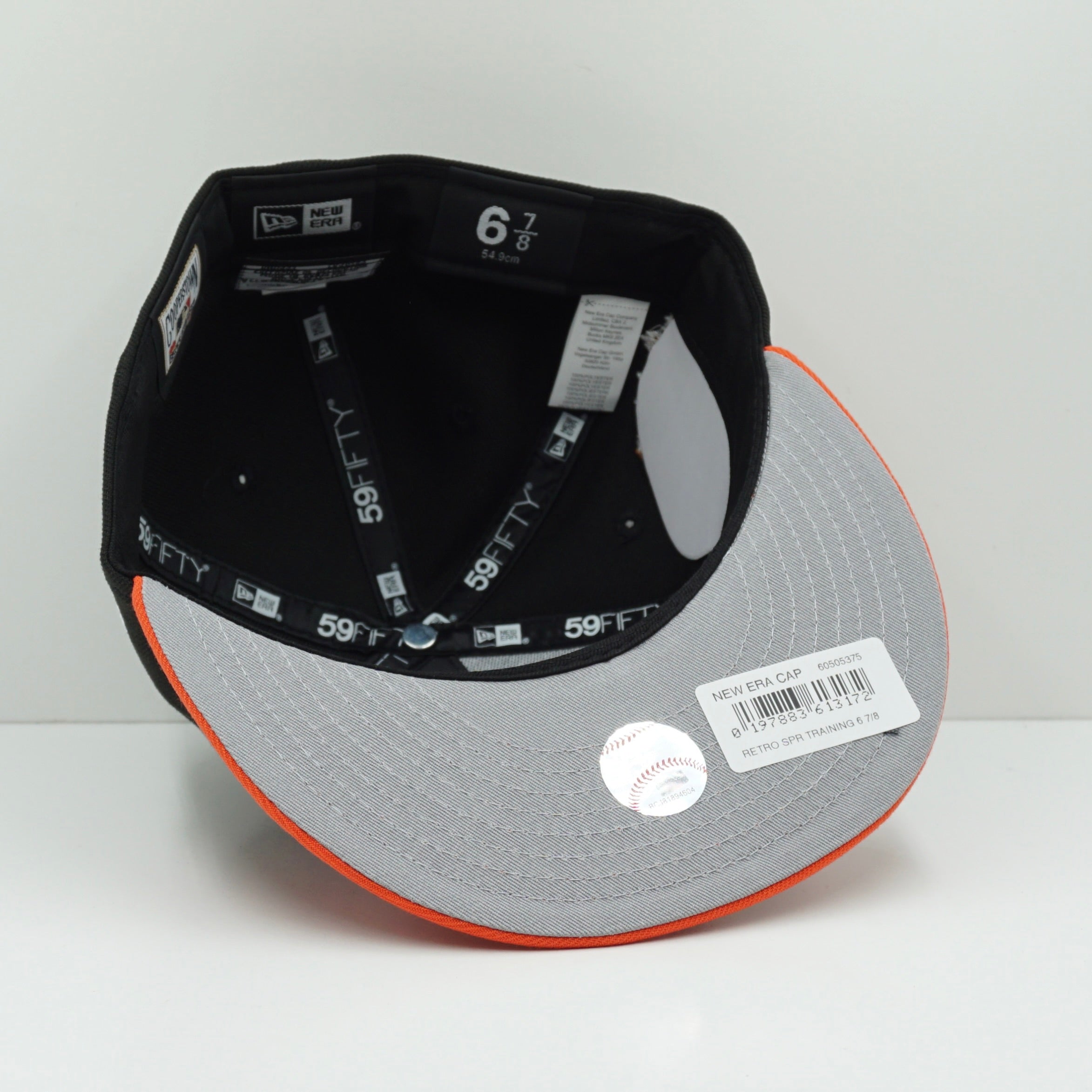 New Era Retro Spring Training San Fransisco Giants Black Orange Fitted Cap