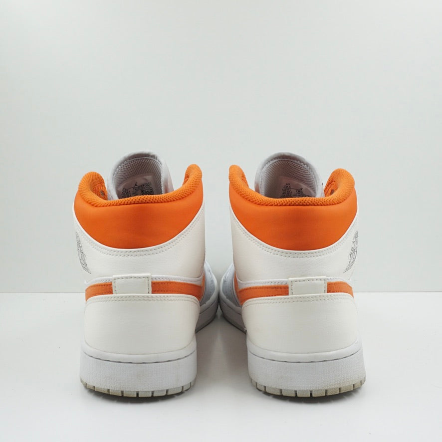 Jordan 1 Mid Starfish Pure Platinum