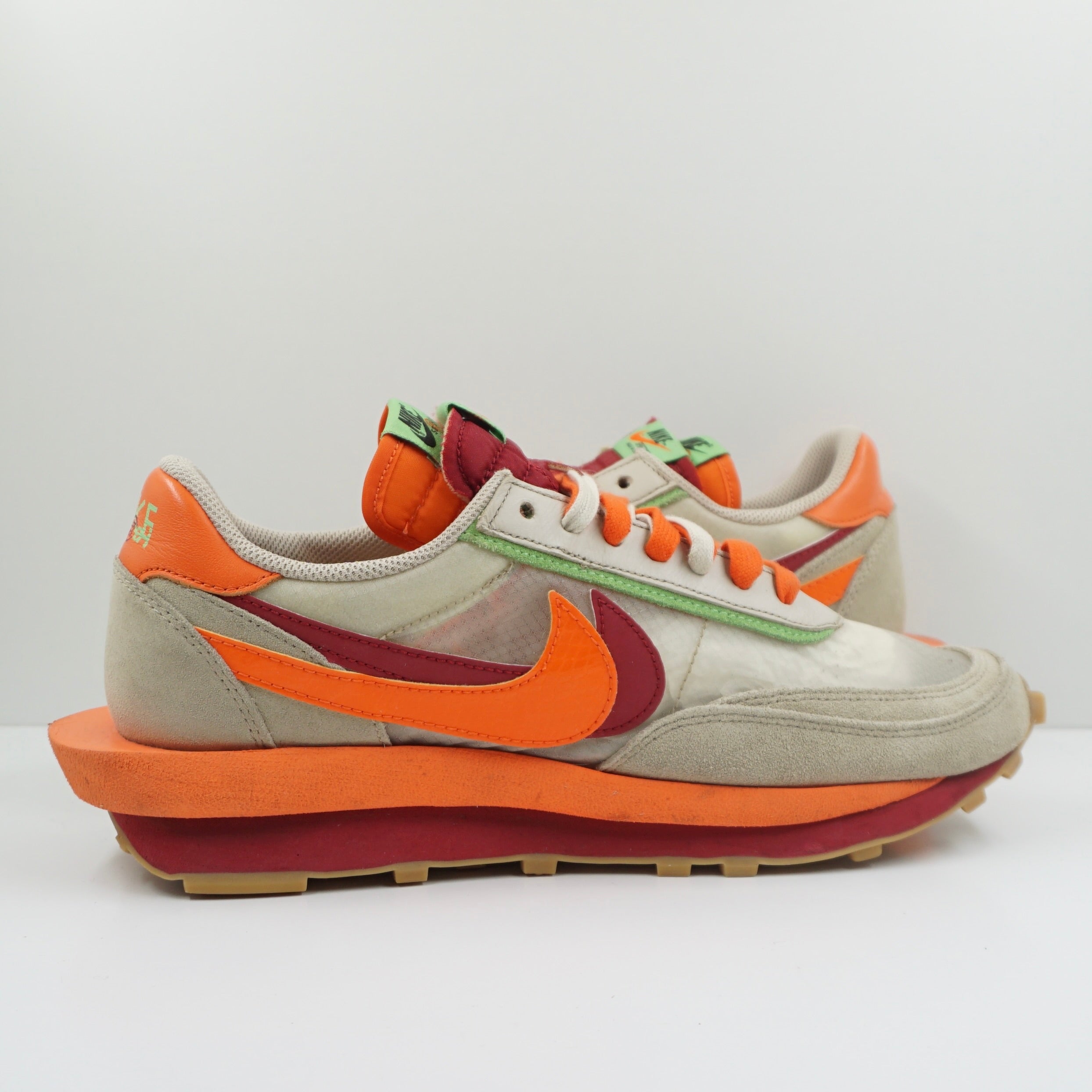 Nike LD Waffle Sacai CLOT Kiss Of Death Net Orange Blaze