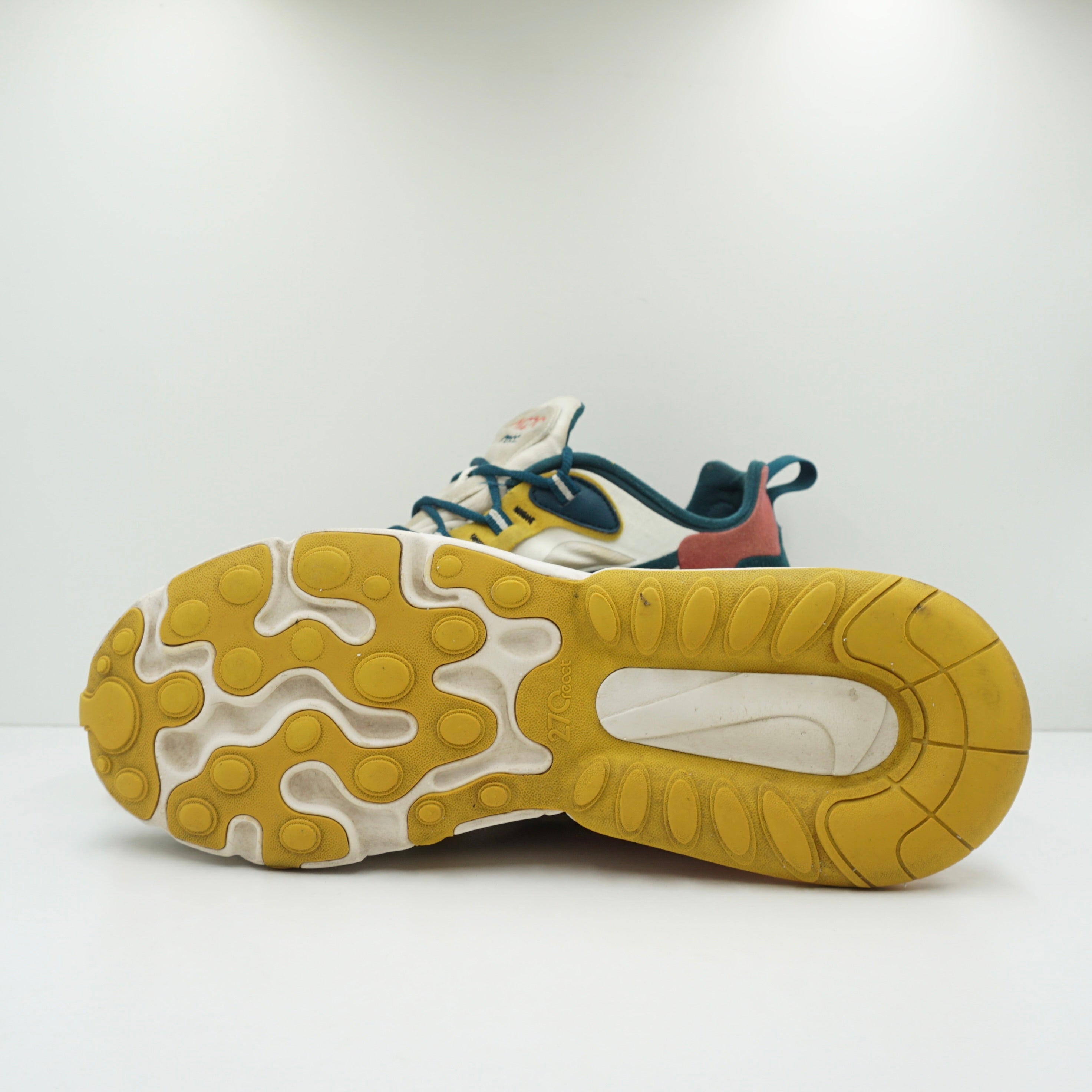 Nike Air Max 270 React White Turquoise Yellow