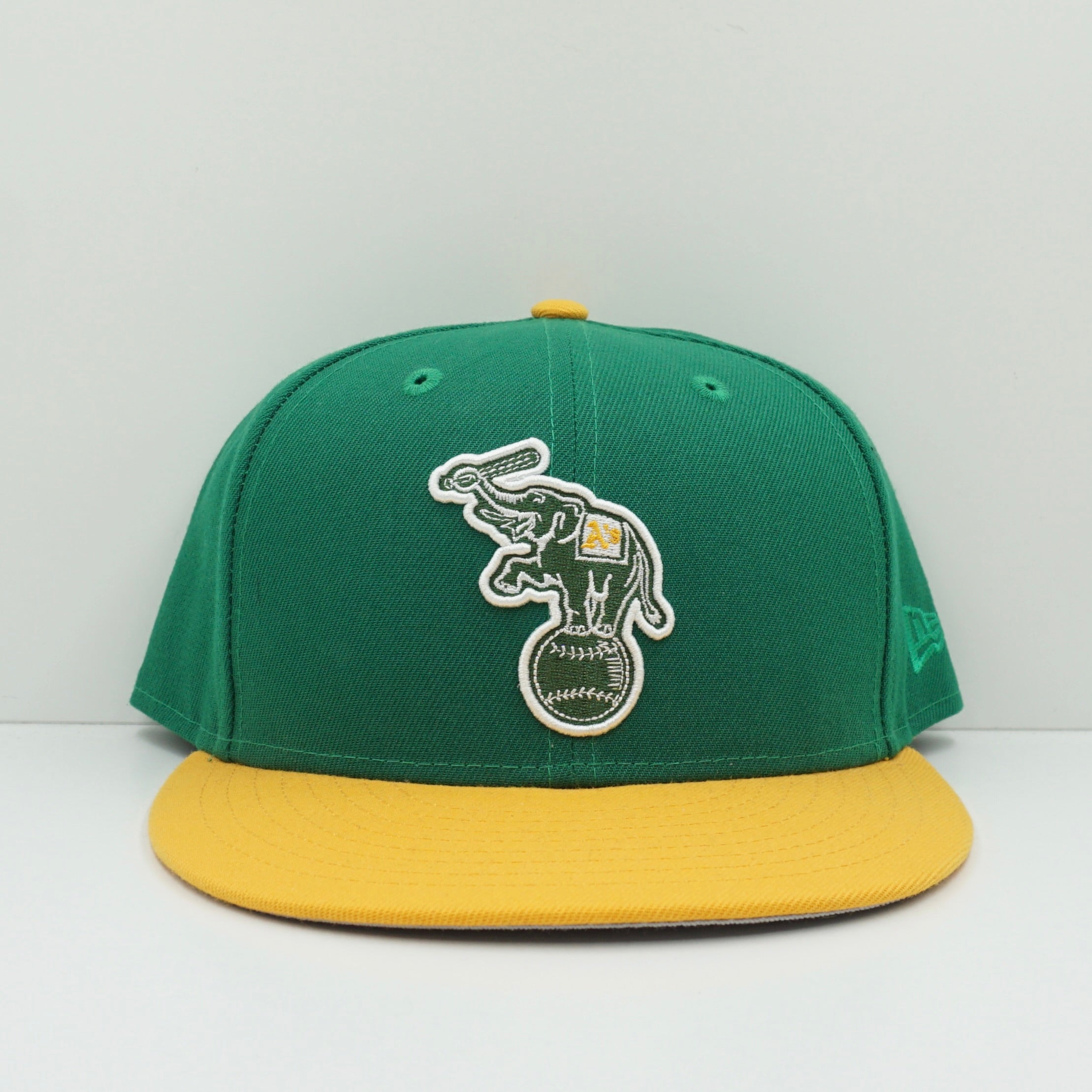 New Era Oakland Athletics Yellow Brim Elephant Fitted Cap