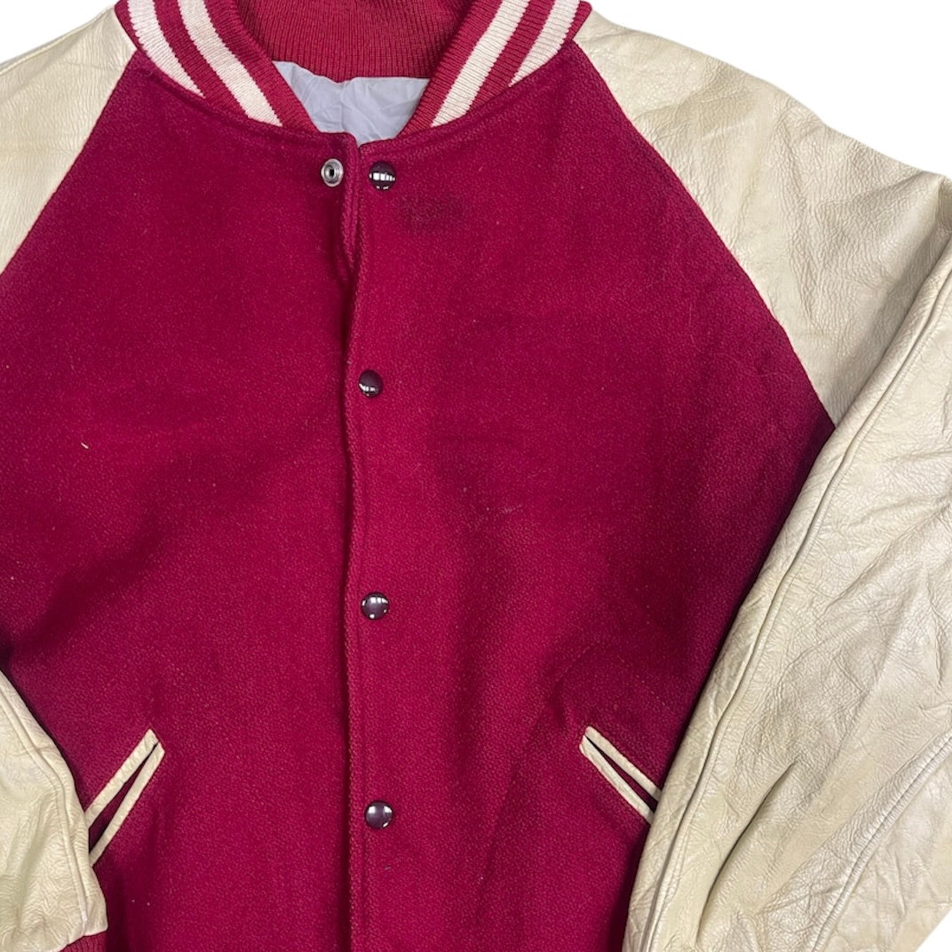 Red Tan Varsity Jacket
