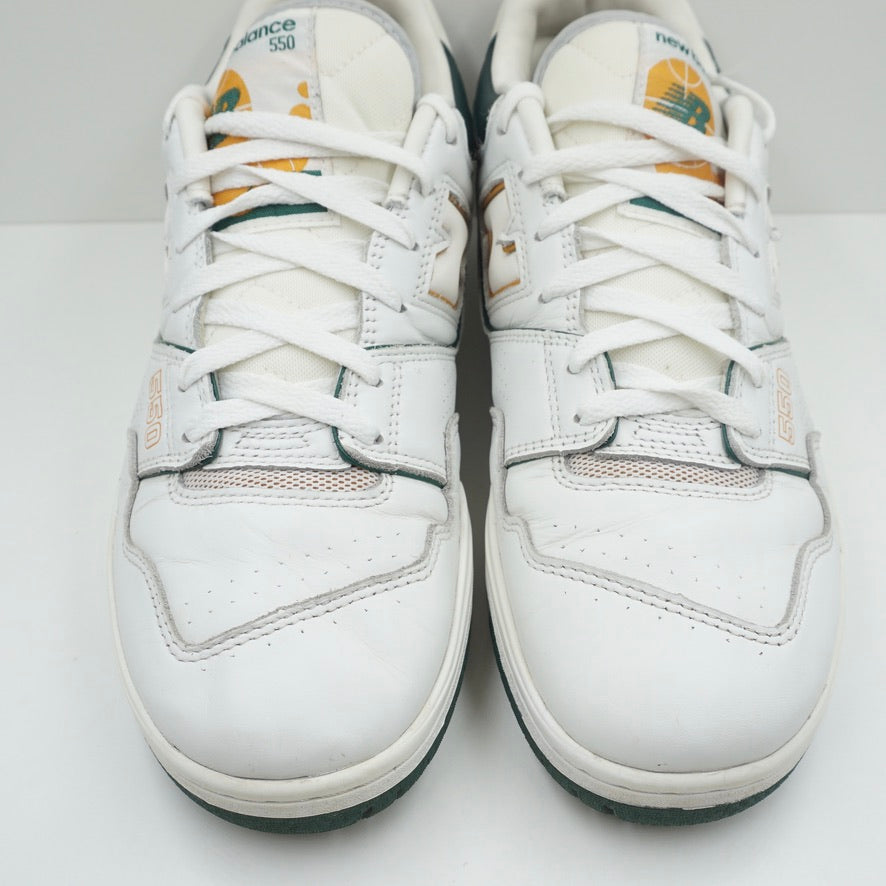 New Balance 550 White Nightwatch Green
