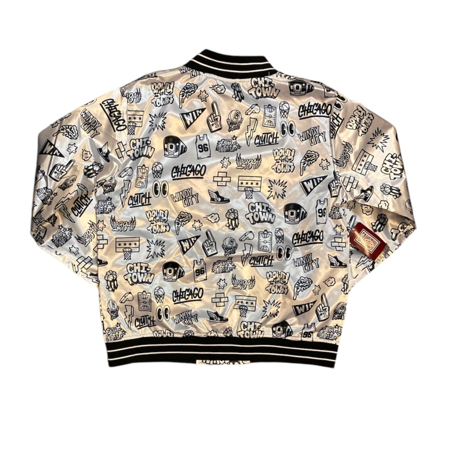 Mitchell & Ness Hardwood Classic Doodle Satin Jacket (W)
