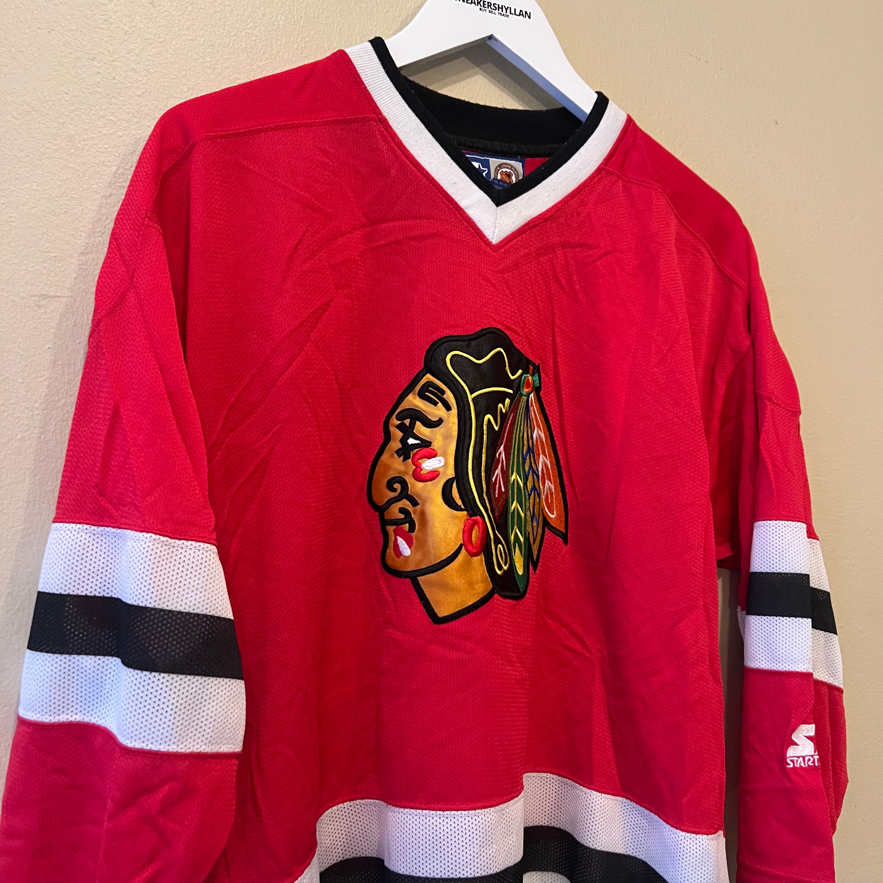Starter Chicago Blackhawks Red Black NHL Jersey (Youth)