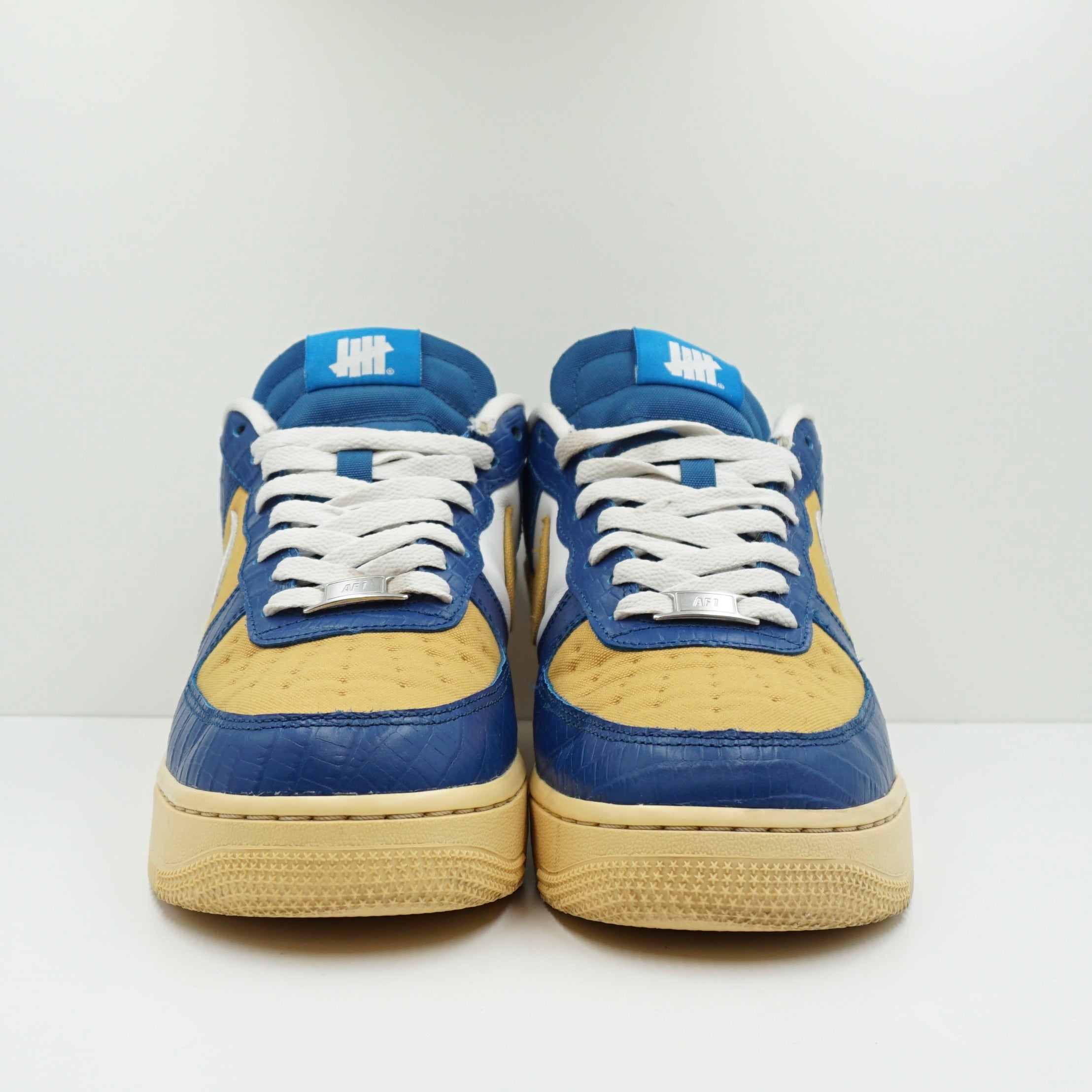 Nike Air Force 1 Low SP Undefeated 5 On It Blue Yellow Croc