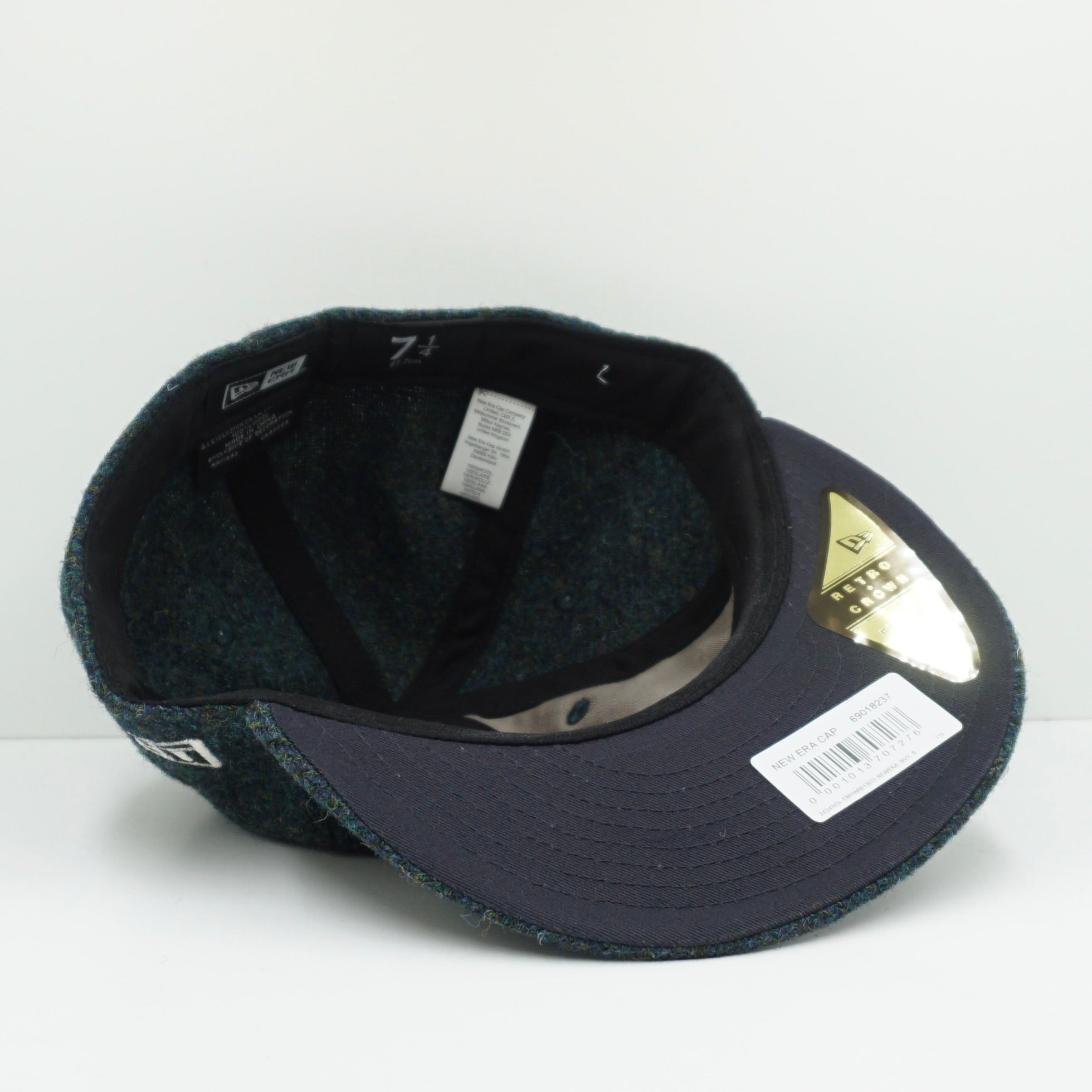 New Era Logo Harris Tweed Relaxed Heritage Fitted Cap