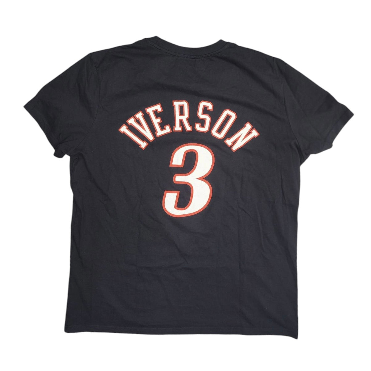 Mitchell & Ness Hardwood Classics Philadelphia Sixers Iverson #3 Black Tshirt