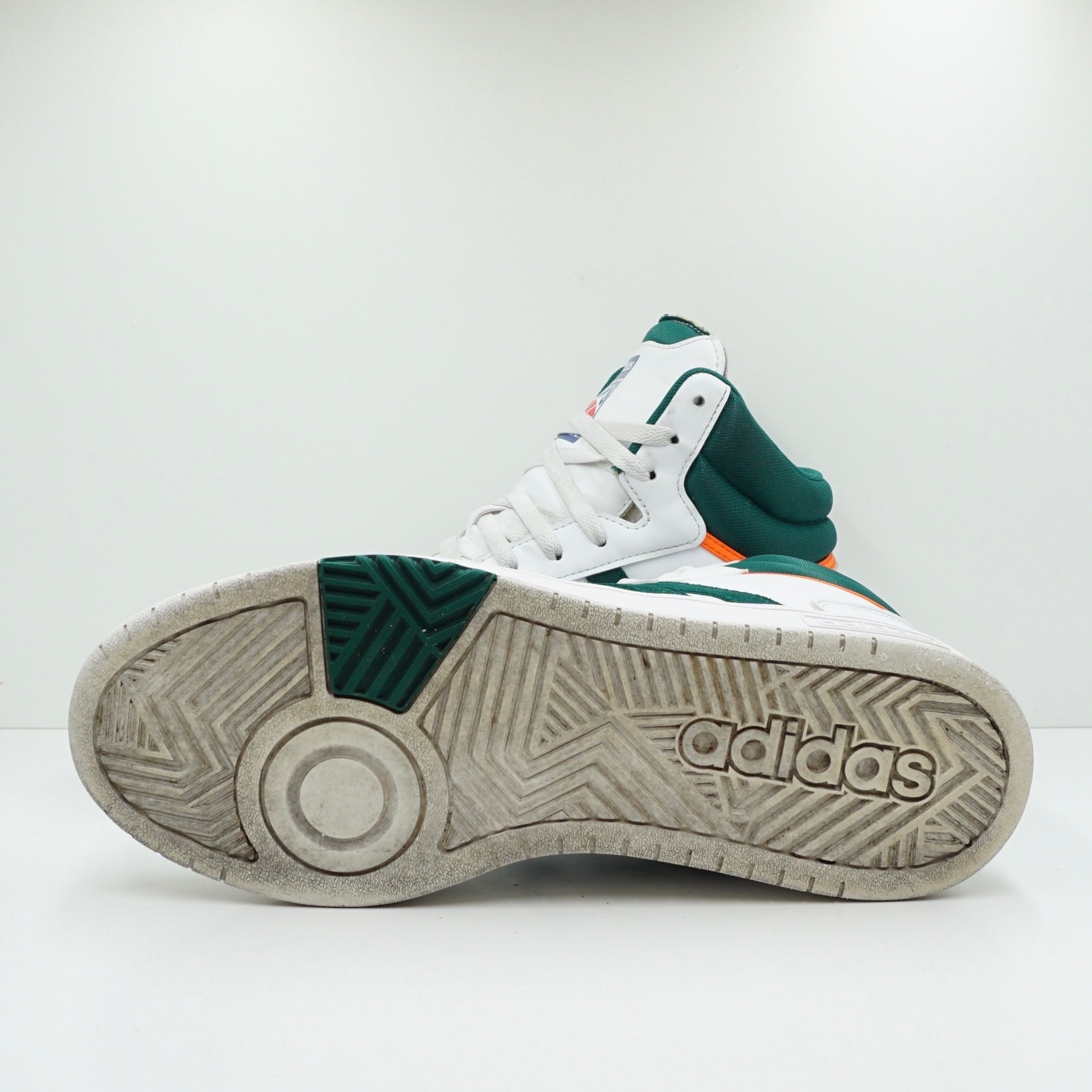 Adidas Hoops 3.0 Mid White Collegiate Green