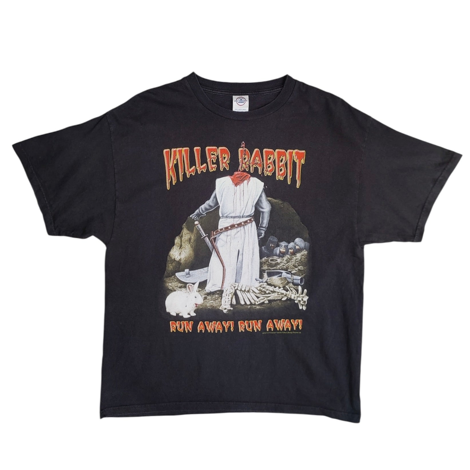 Delta Pro Weight Monty Python Killer Rabbit 2000 Black Tshirt
