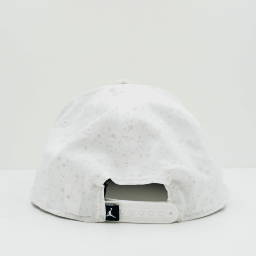 Jordan White Speckle Print Snapback Cap