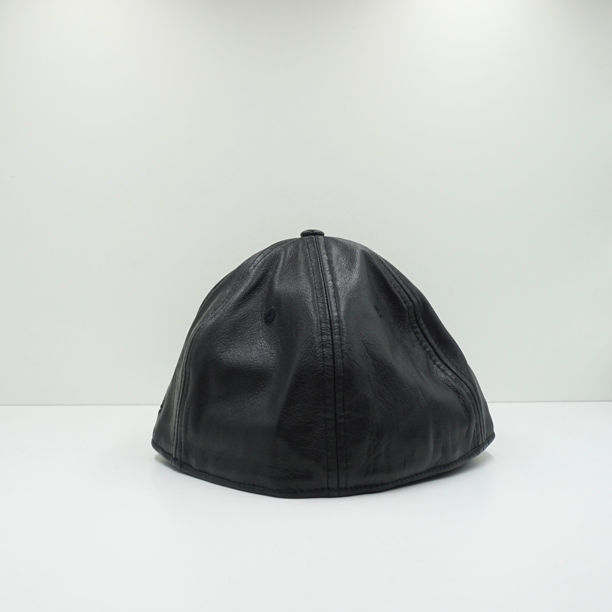 New Era Black Leather Fitted Cap