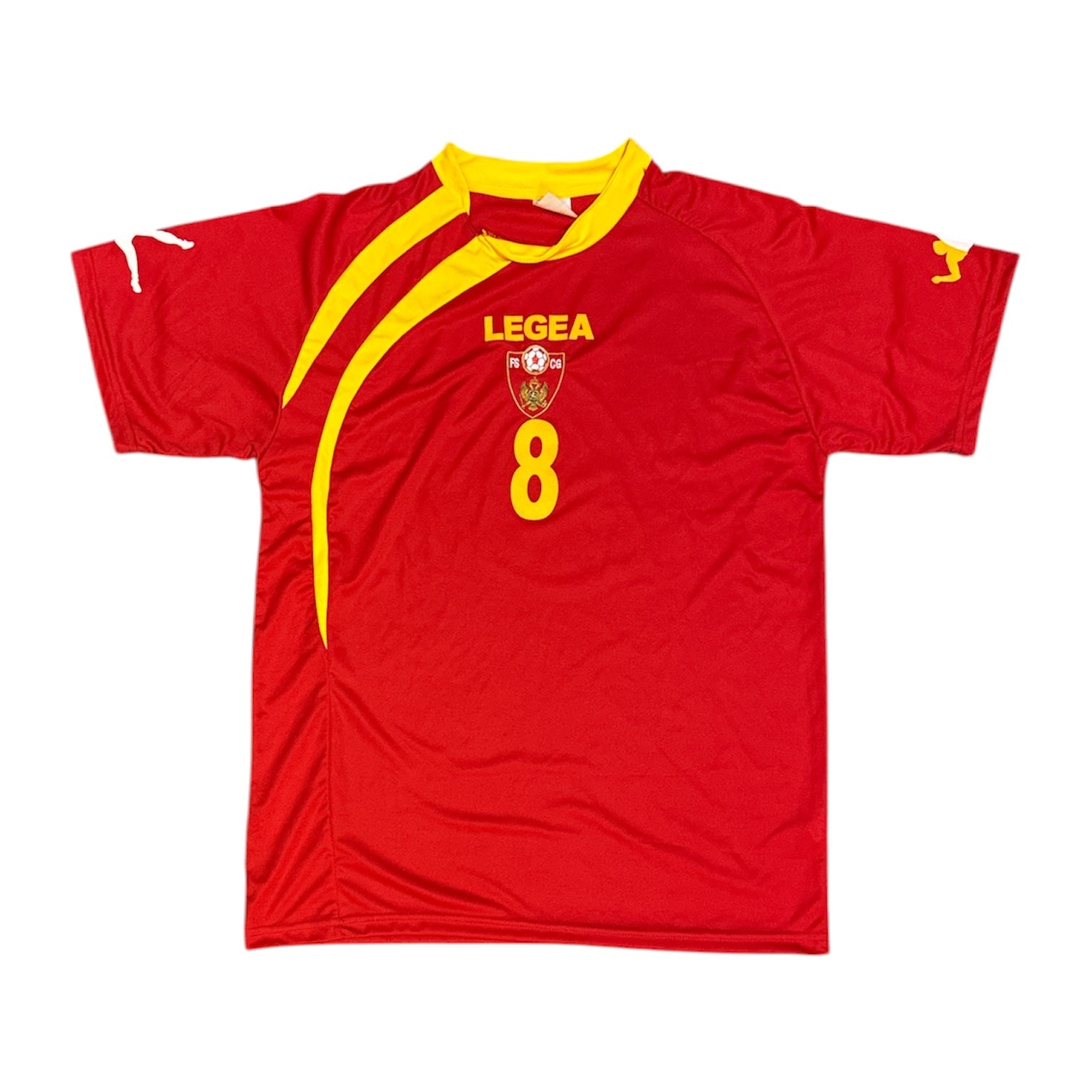 Legea Montenegro Stevan Jovetić 2012 Home Football Jersey
