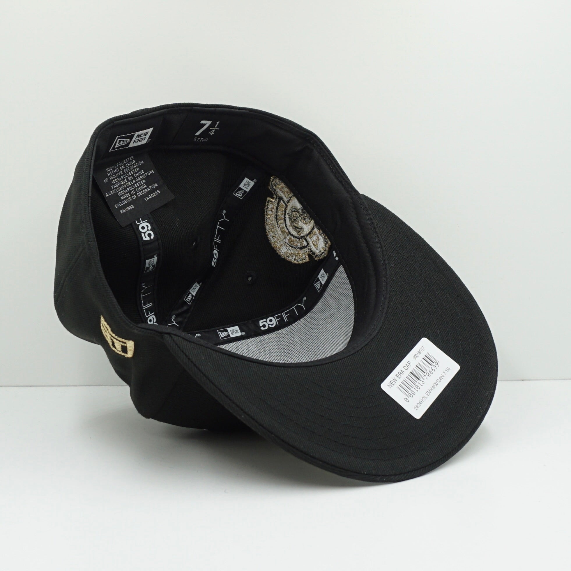 New Era White Soxs World Series Black Gold Fitted Cap