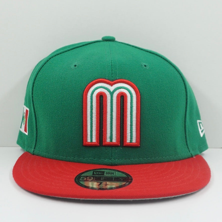 New Era World Baseball Classic Mexico Green Red Fitted Cap
