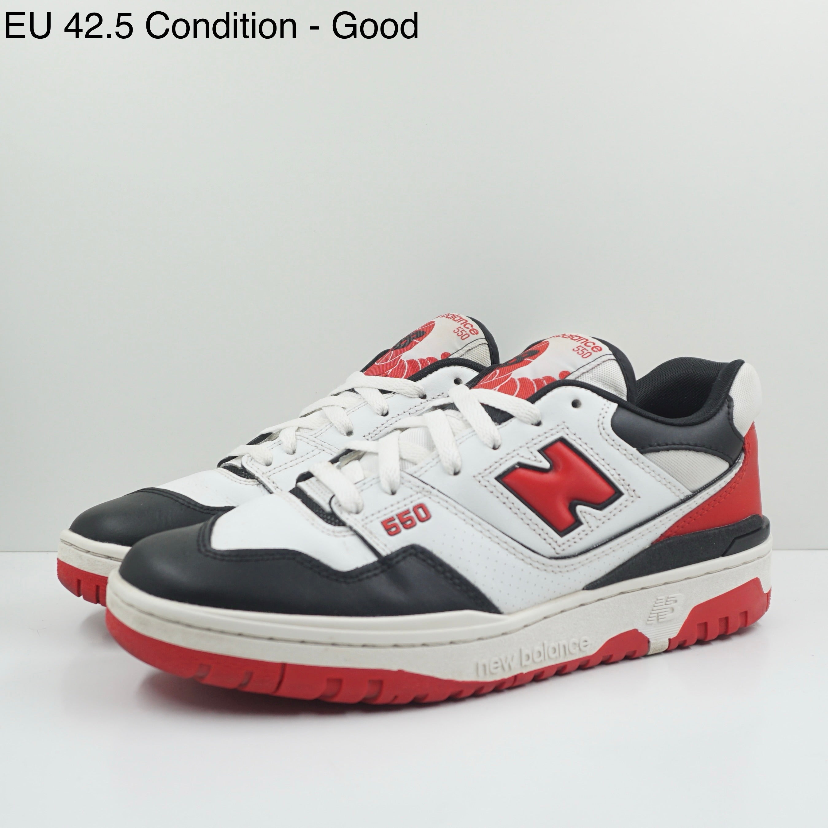 New Balance 550 White Red Black