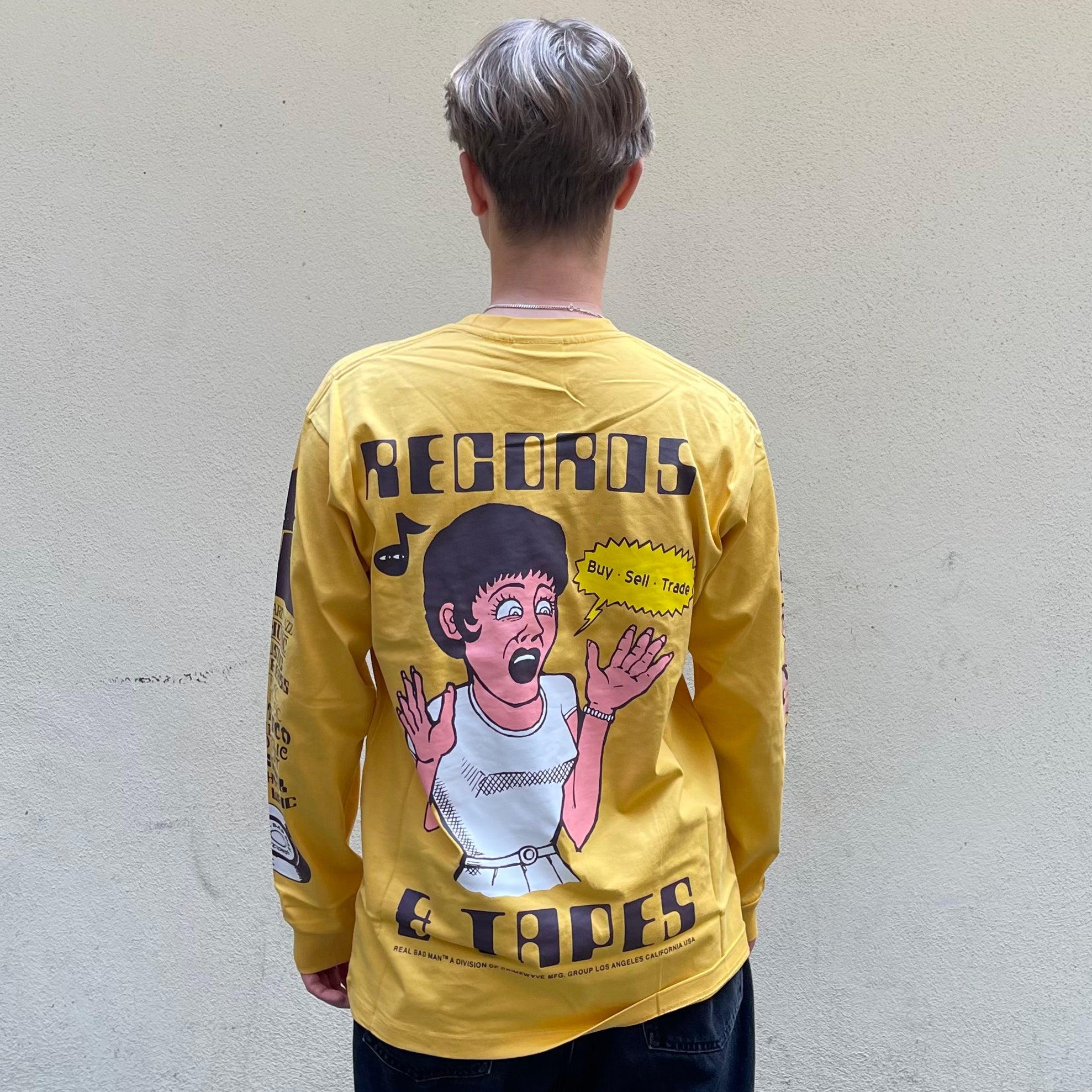 Real Bad Man Records And Tapes Long Sleeve Tshirt
