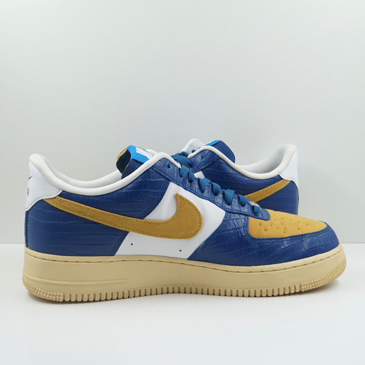 Nike Air Force 1 Low SP Undefeated 5 On It Blue Yellow Croc
