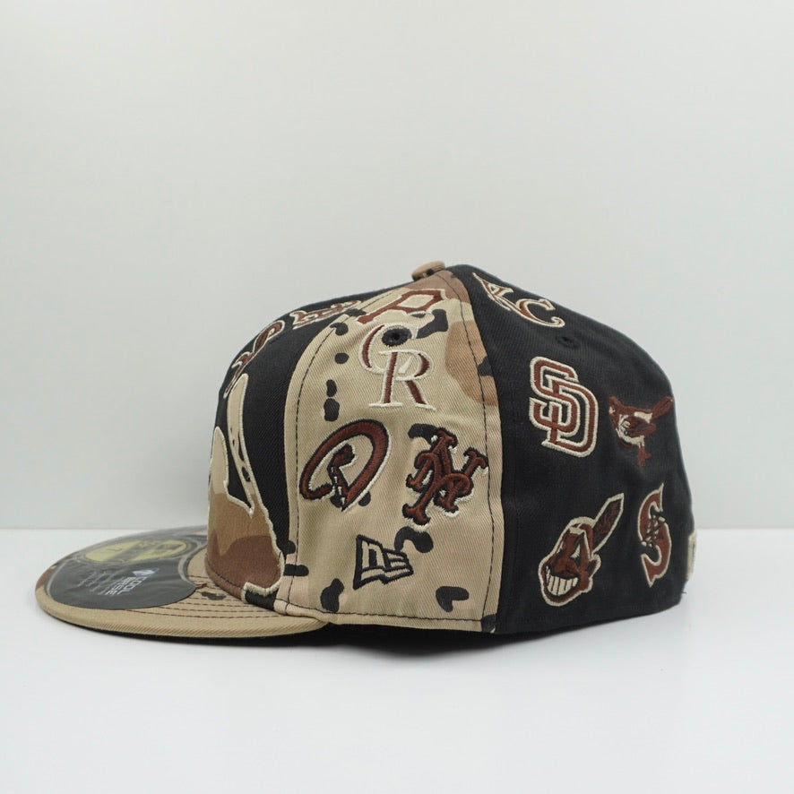 New Era All Star MLB Teams Beige Camo Fitted Cap