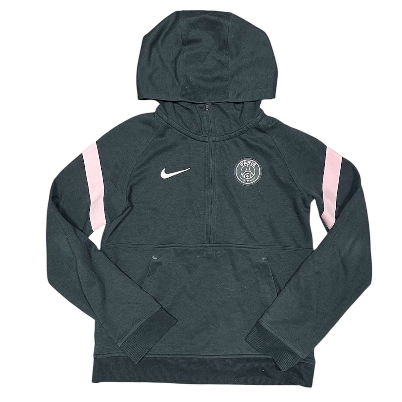 Nike Paris Saint Germain Black Pink Half Zip Hoodie (Youth)