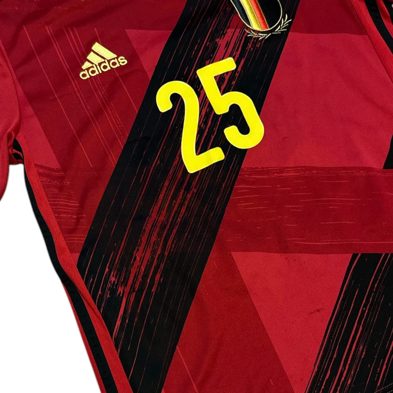 Adidas Belgium Jérémy Doku #25 2020/2021 Home Football Jersey