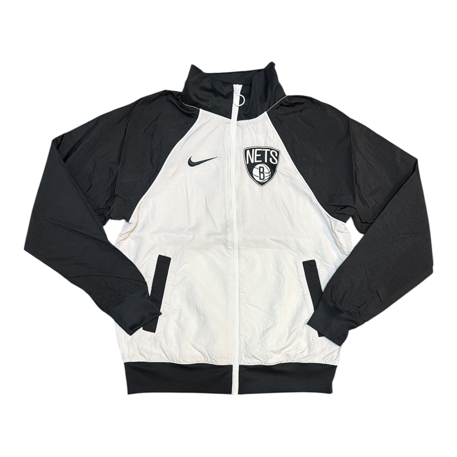 Nike NBA Brooklyn Nets White Black Track Jacket