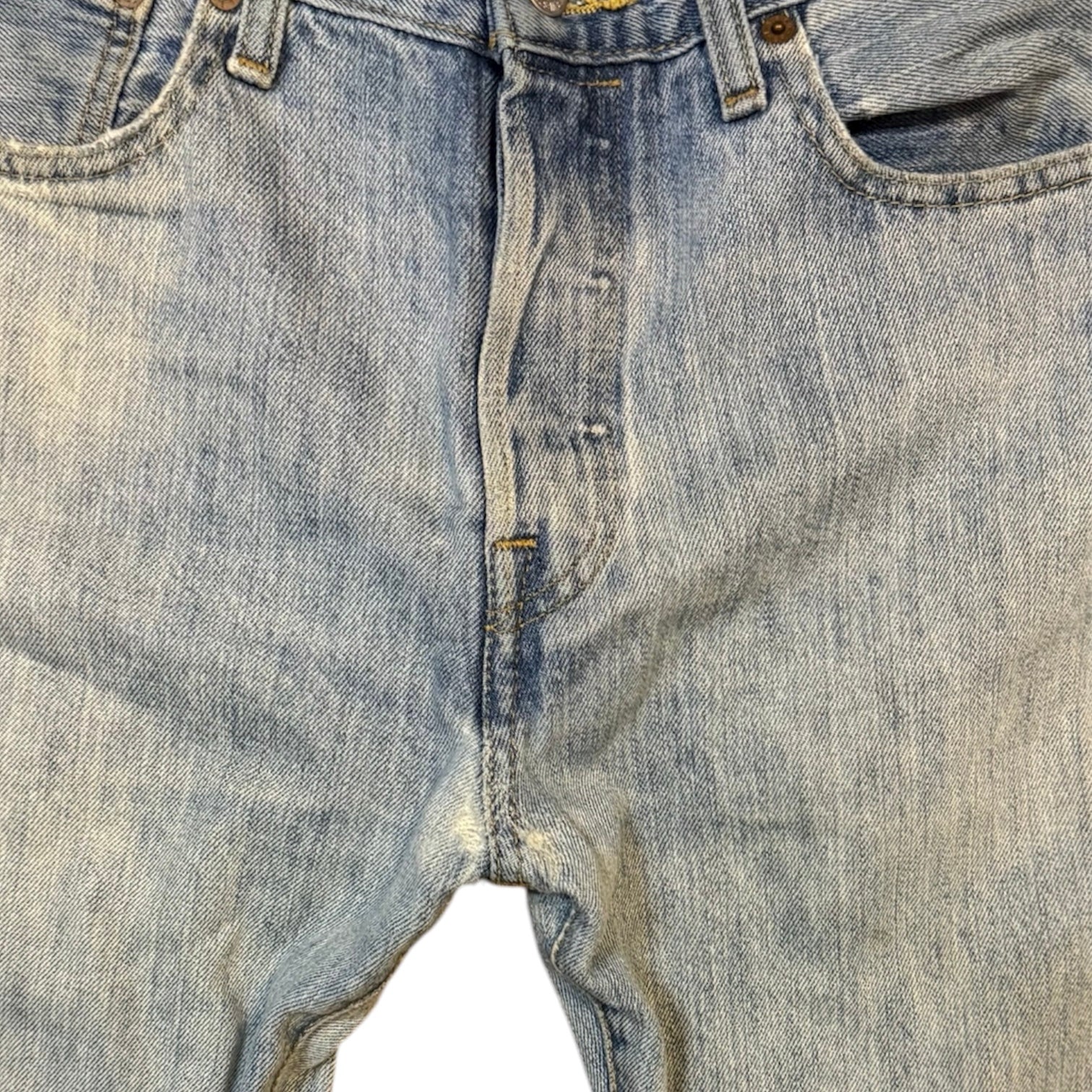 Levis 501 Light Blue Washed Jeans